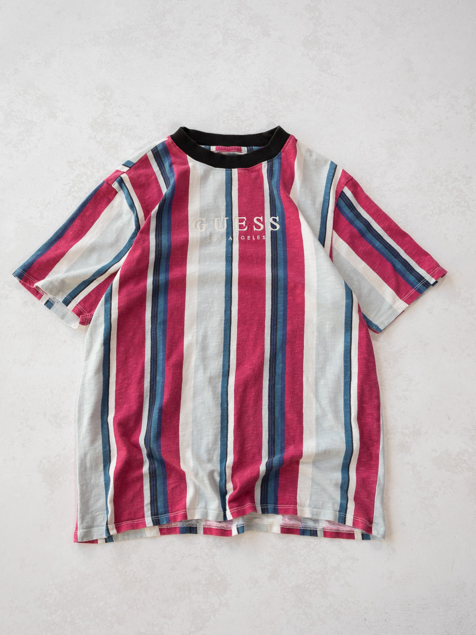 Vintage Guess Los Angeles Stripe Tee (L)