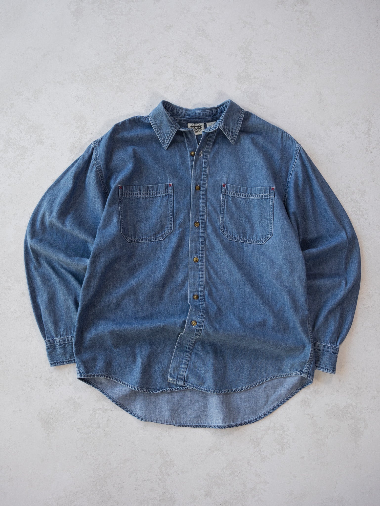 Vintage Warner Bros Looney Tunes Denim Shirt (L)