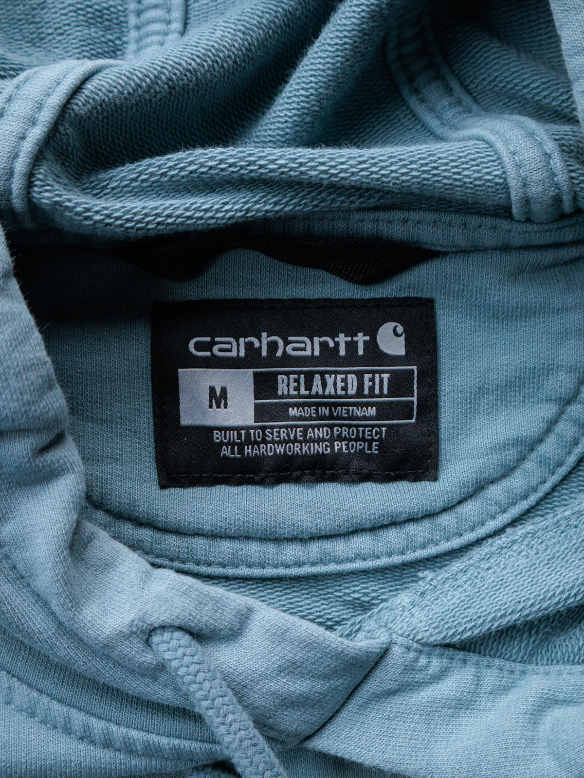 Vintage Blue Carhartt Hoodie (M)