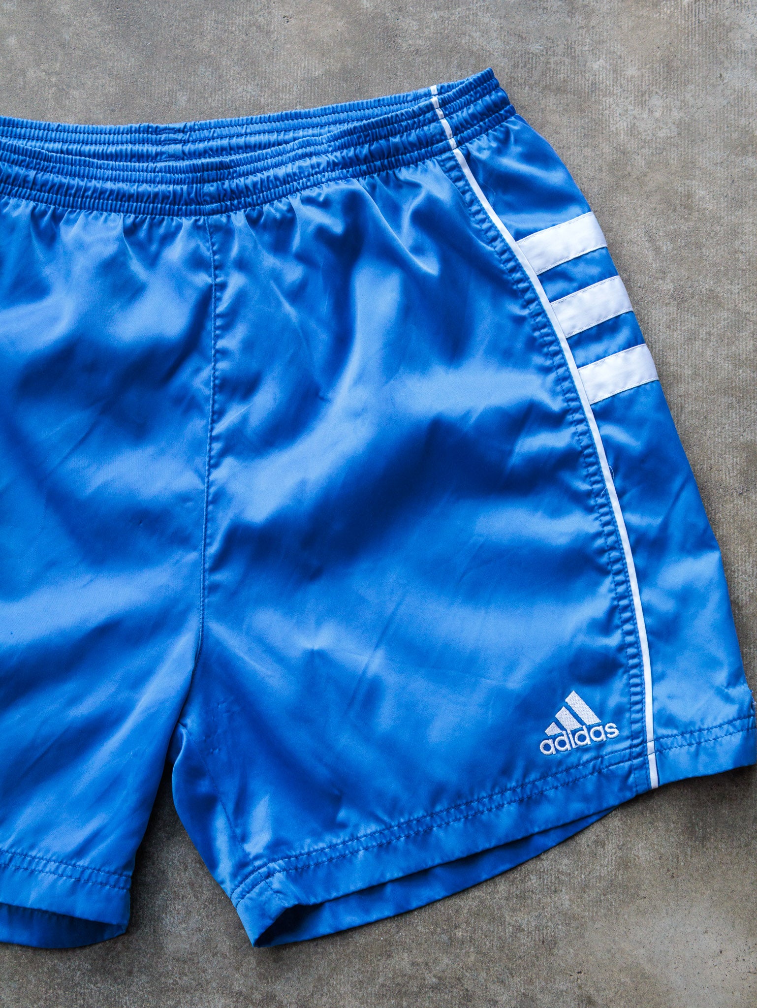 Vintage 90s Blue Adidas Shorts (S)