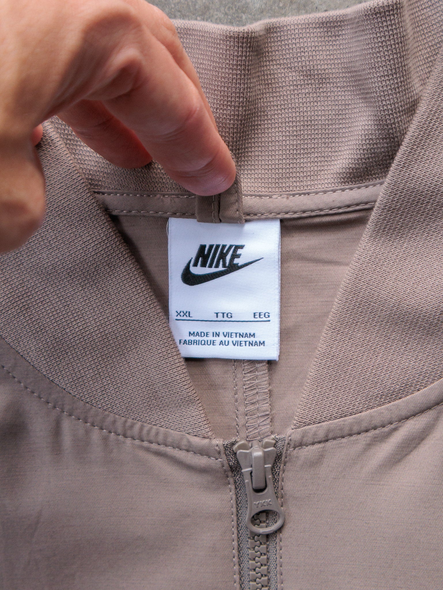 Vintage Brown Nike Full Zip Jacket (2XL)
