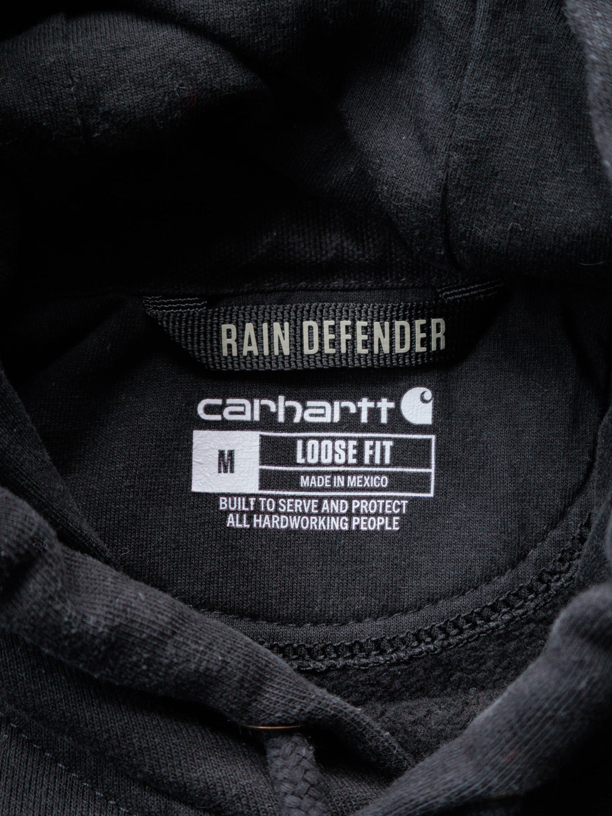 Vintage Black Carhartt Hoodie (M)