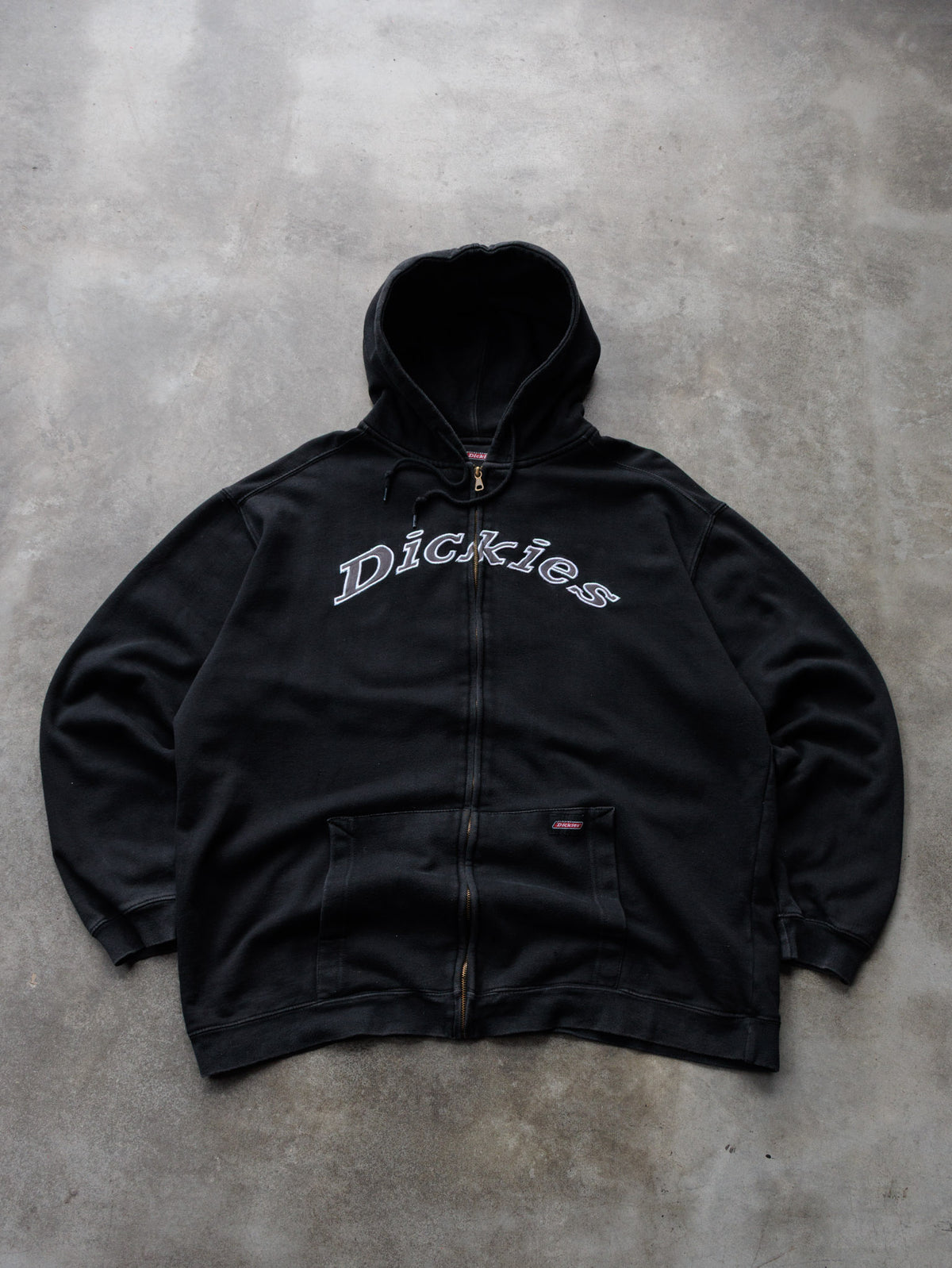 Vintage Black Dickies Full Zip Hoodie (XL)