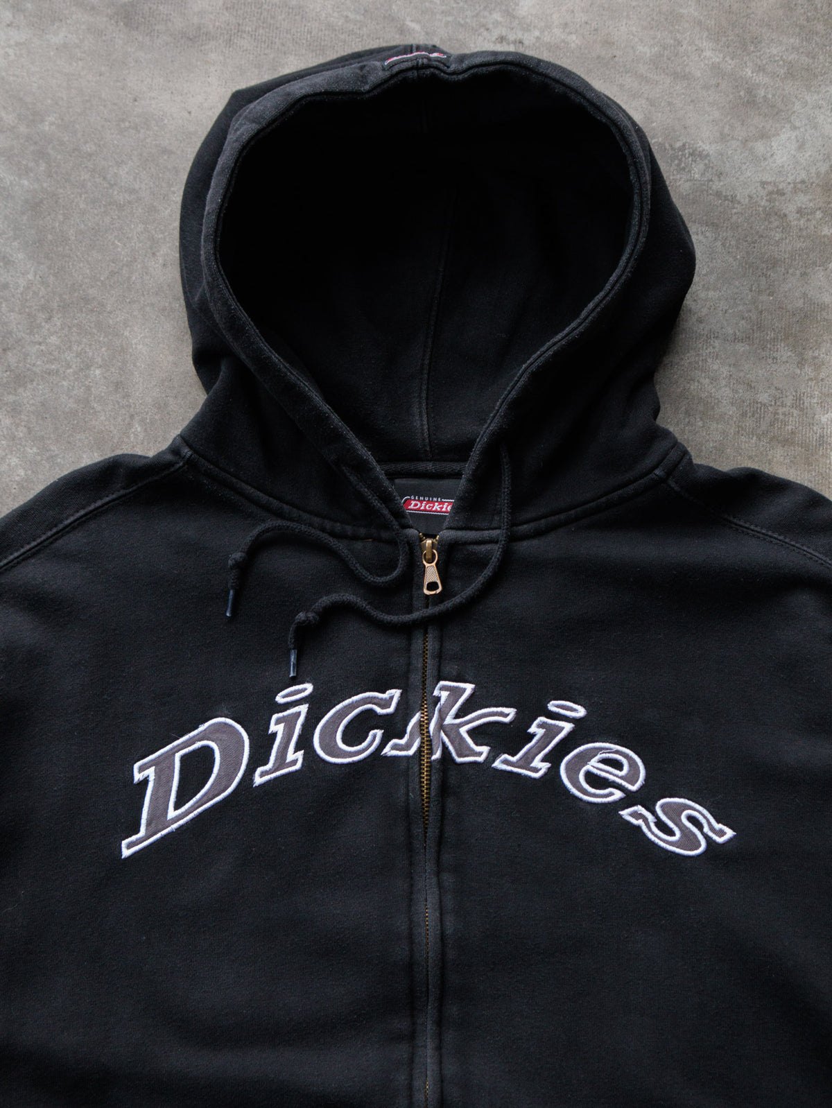Vintage Black Dickies Full Zip Hoodie (XL)