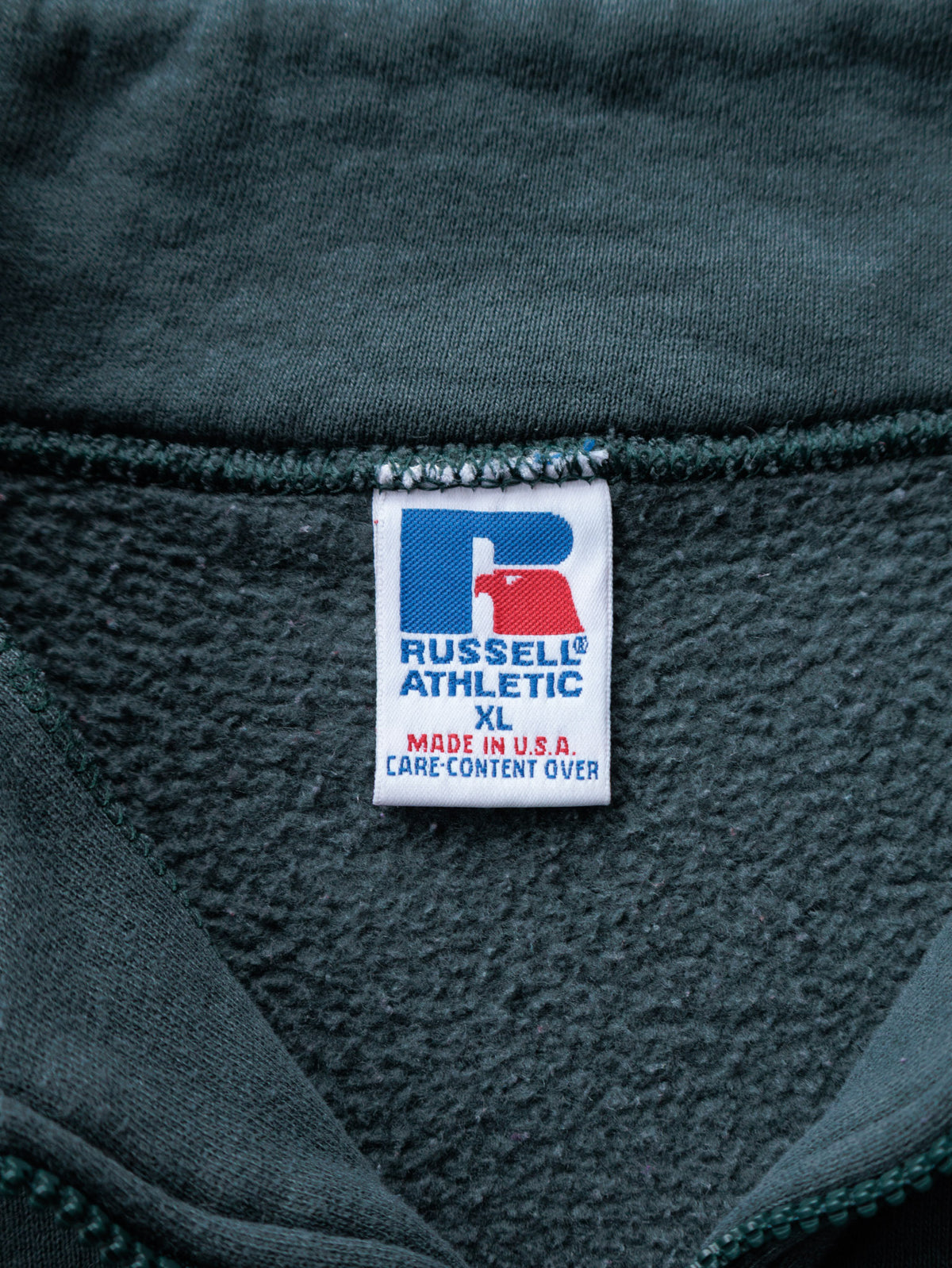 Vintage 90s Green Russell Athletic Quarter Zip (XL)