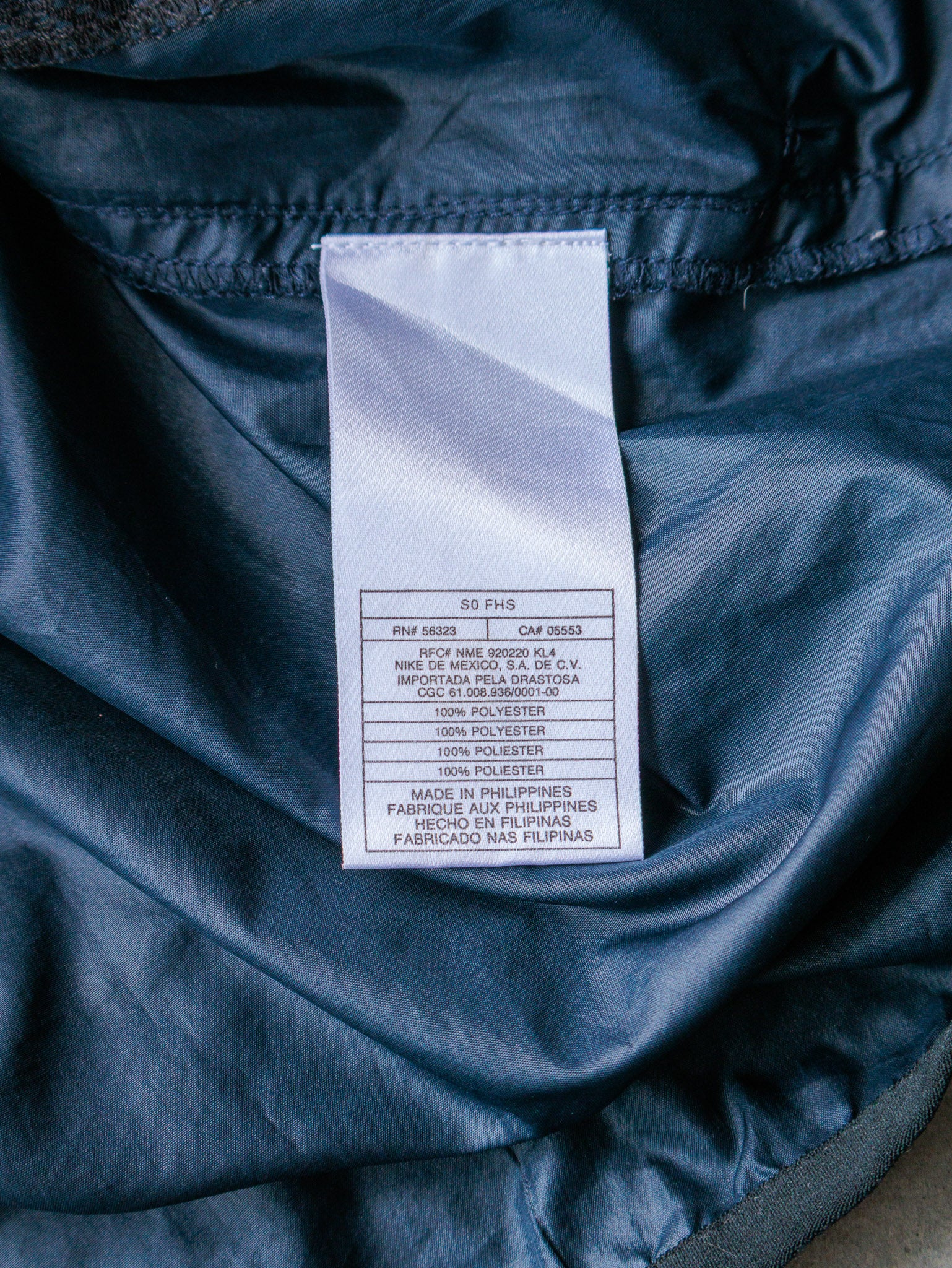 Vintage 90s Navy Nike Quarter Zip Pullover Jacket (2XL)
