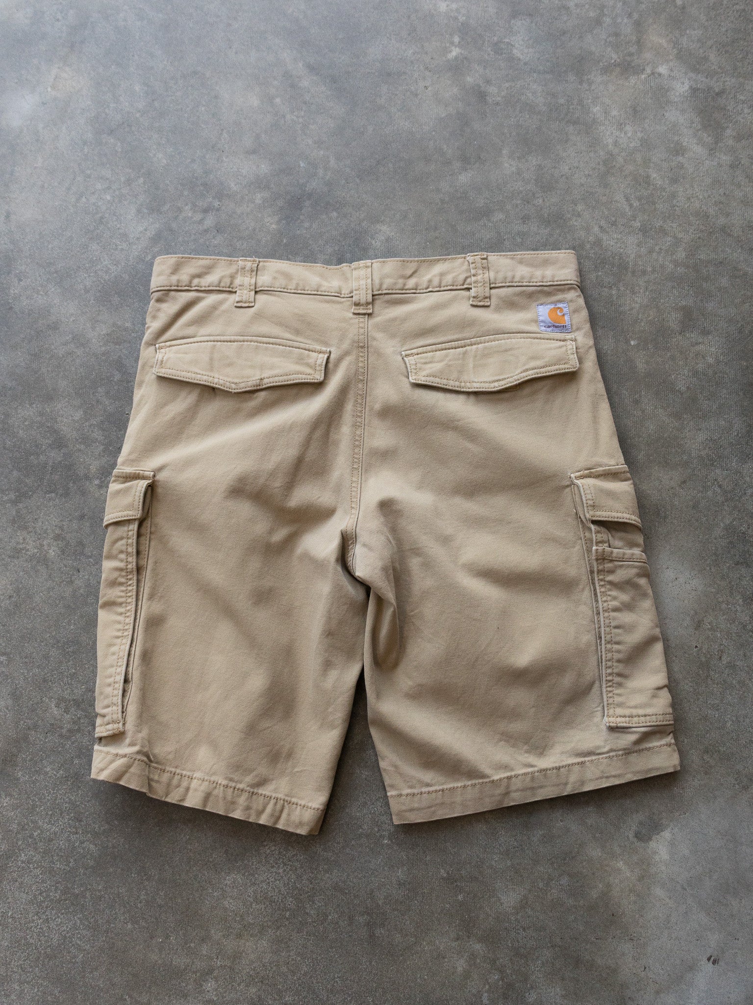 Vintage Tan Carhartt Cargo Shorts (W34)