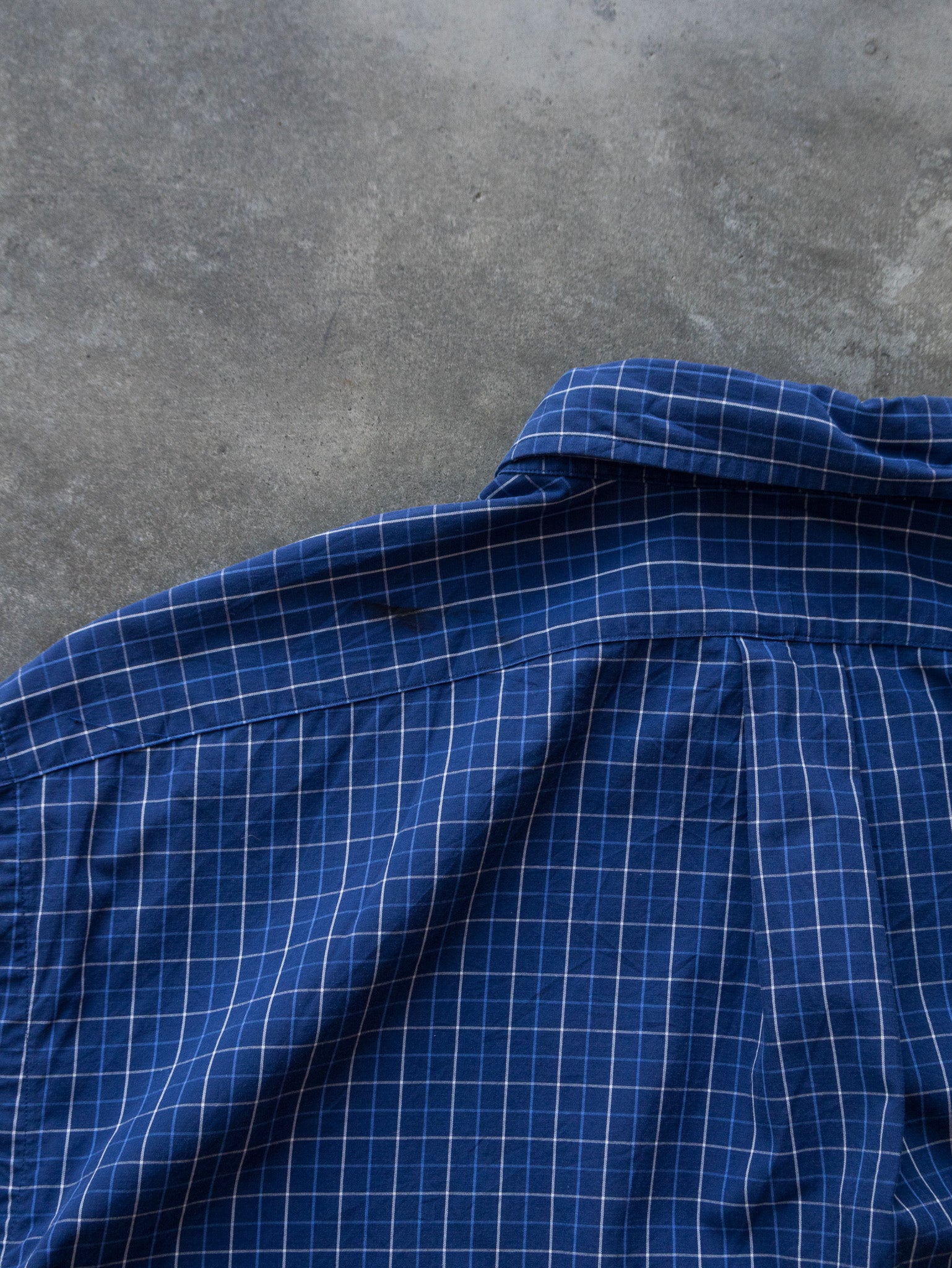 Vintage Blue Check Ralph Lauren Shirt (L)