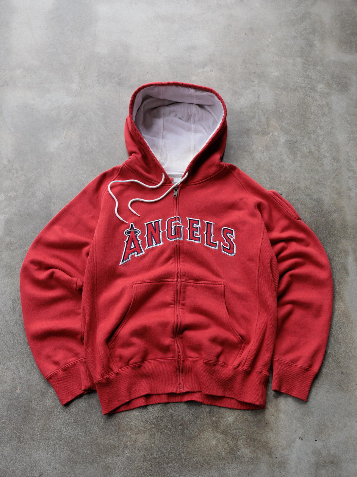 Vintage 00s Red Nike Angels Full Zip Hoodie (L)