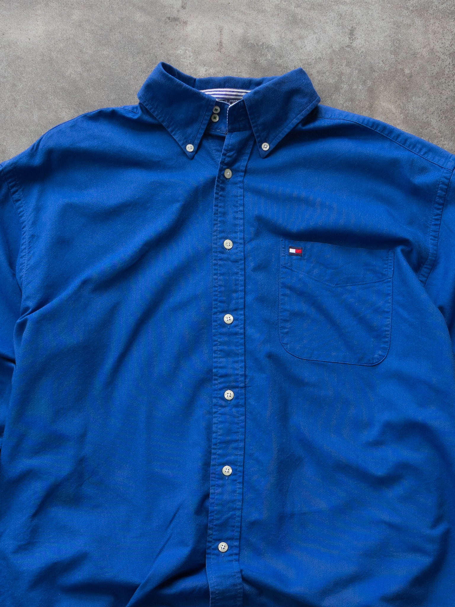 Vintage Blue Tommy Hilfiger Shirt (L)