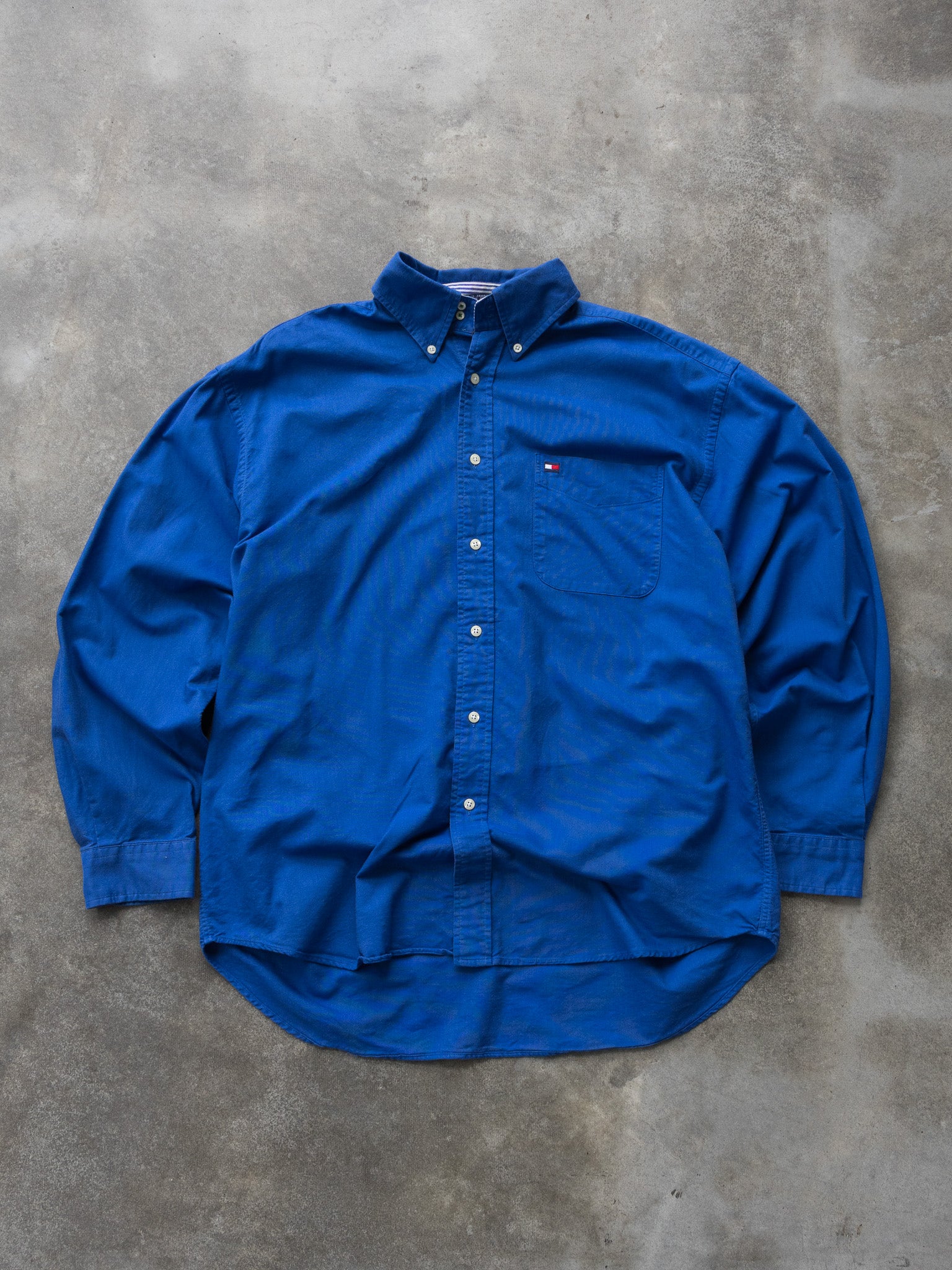 Vintage Blue Tommy Hilfiger Shirt (L)