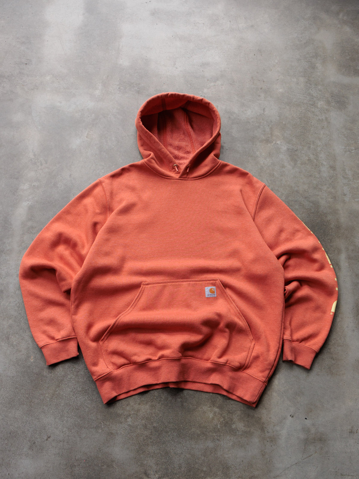 Vintage Orange Carhartt Hoodie (L)