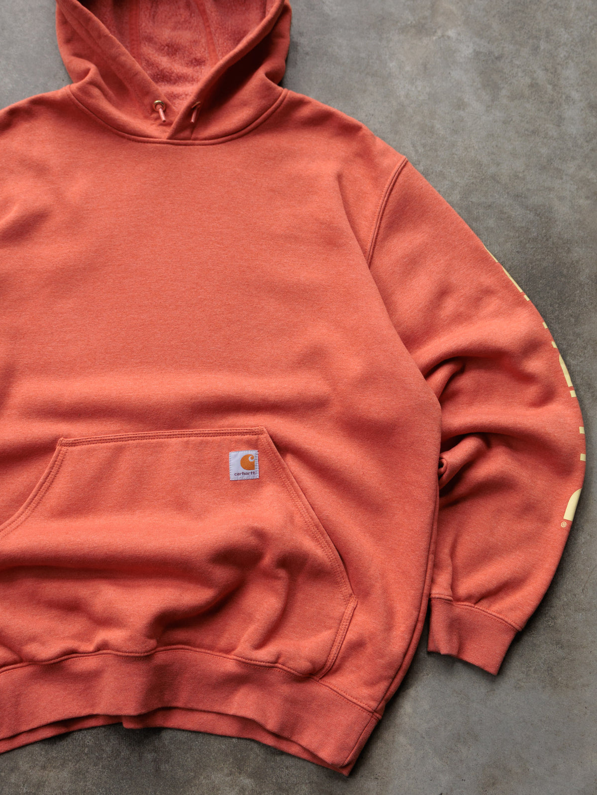 Vintage Orange Carhartt Hoodie (L)