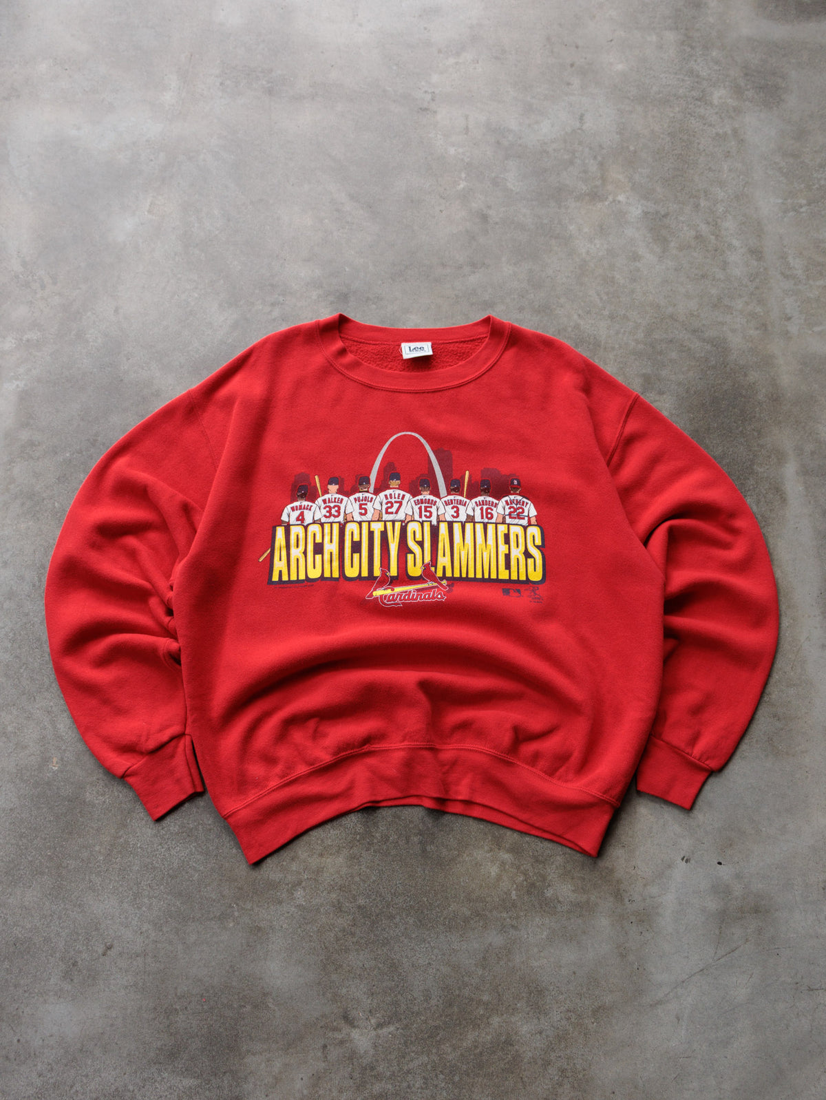 Vintage 2001 Red Lee Sport St. Louis Cardinals Arch City Slammers Sweatshirt (-)