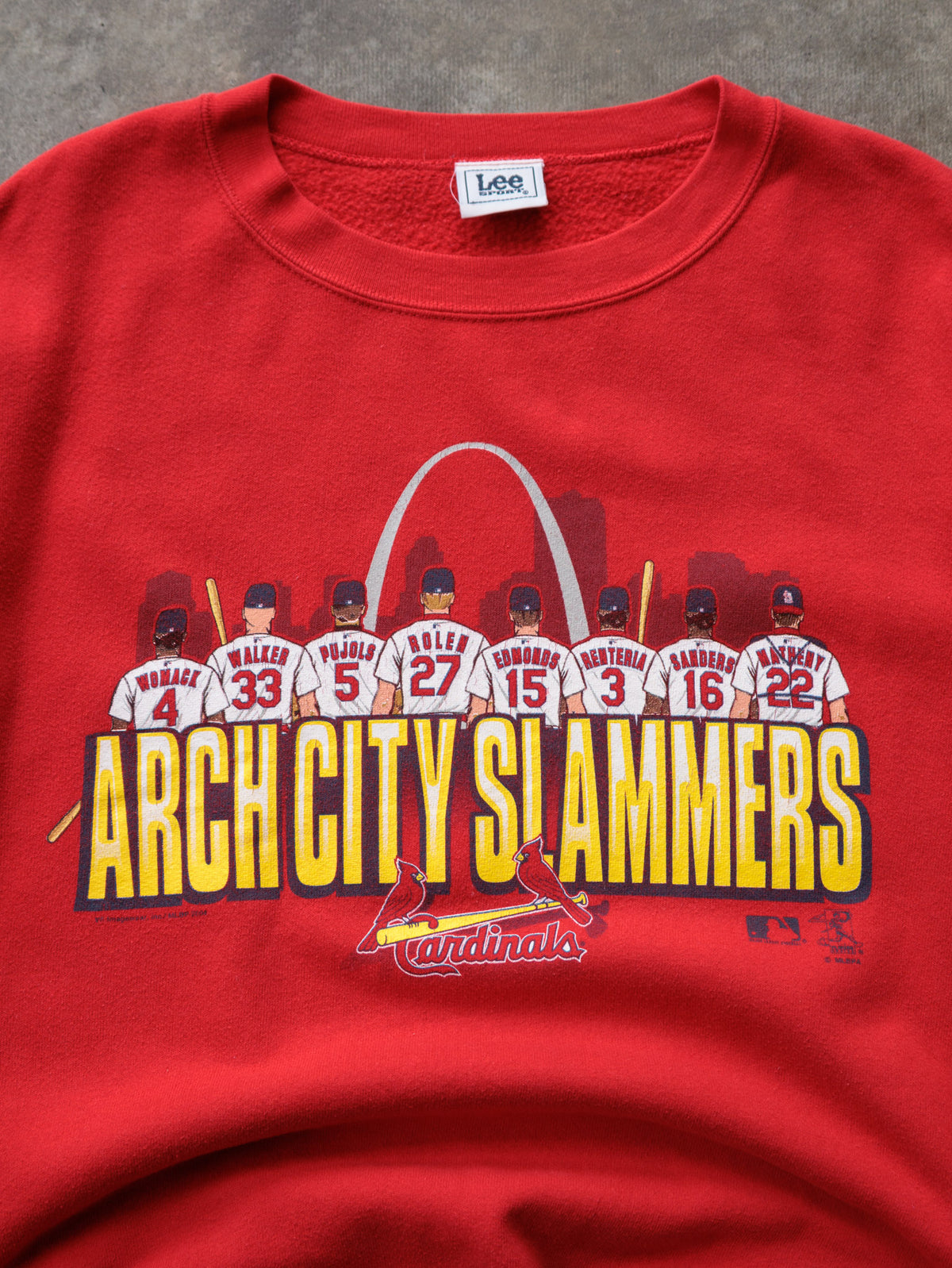 Vintage 2001 Red Lee Sport St. Louis Cardinals Arch City Slammers Sweatshirt (-)