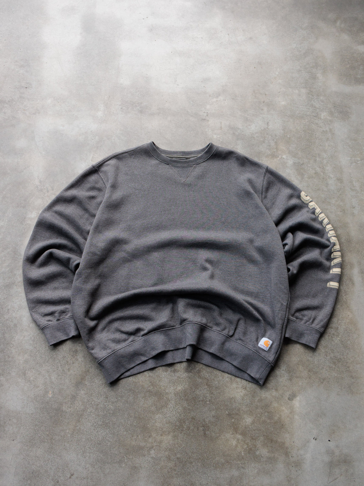 Vintage Grey Carhartt Sweatshirt (XL)