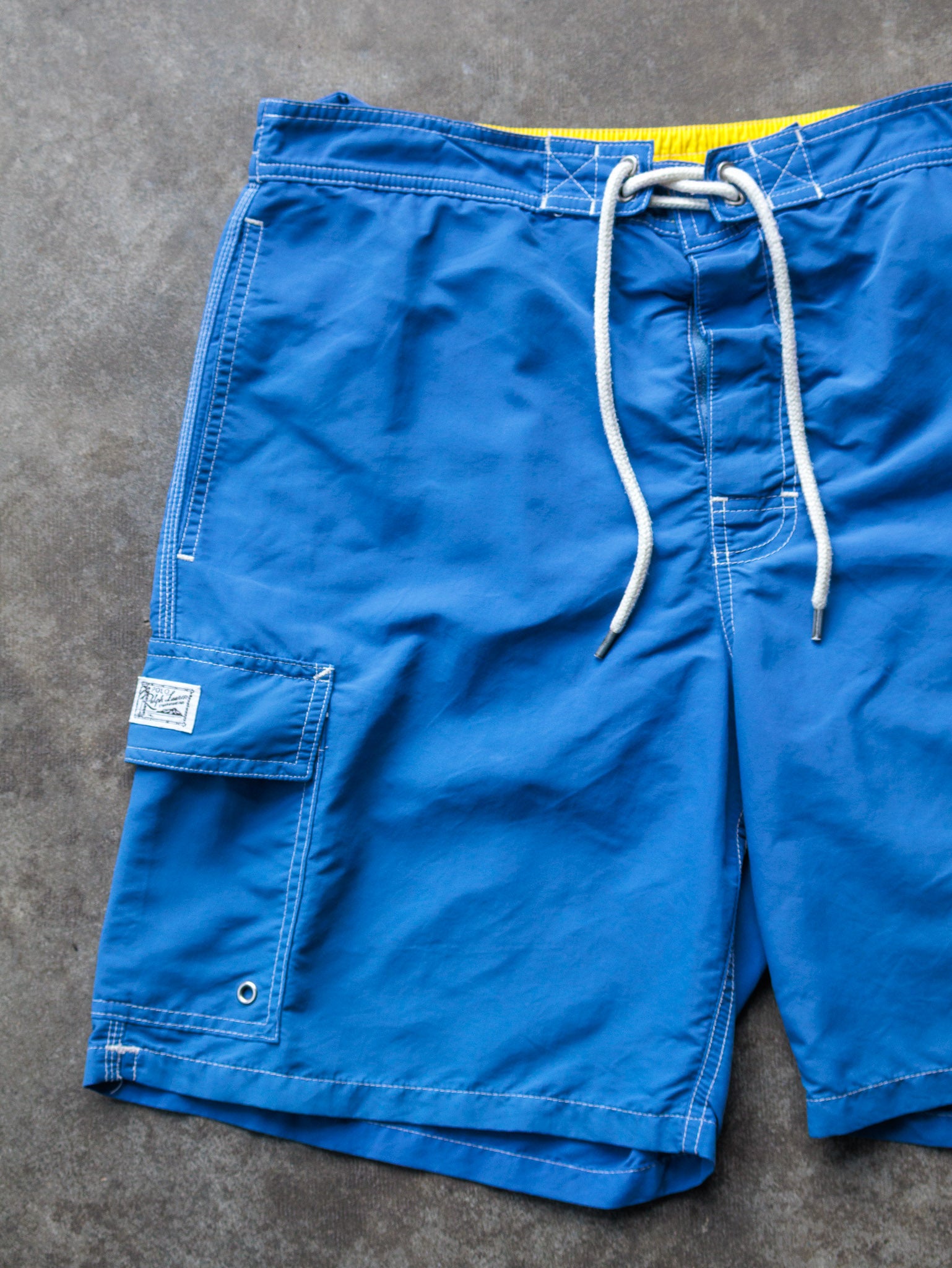 Vintage 00s Blue Polo Ralph Lauren Swim Shorts (L)
