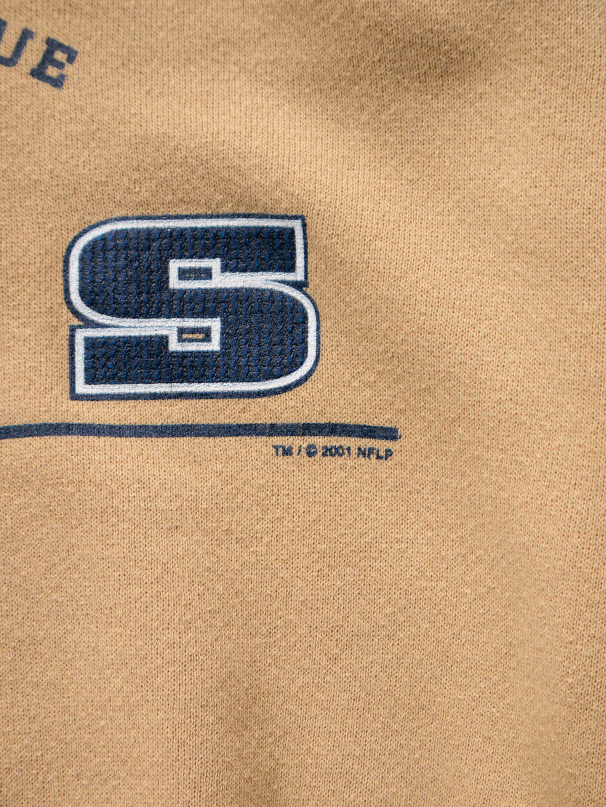 Vintage 2001 Beige Lee Sport St. Louis Rams Sweatshirt (L)