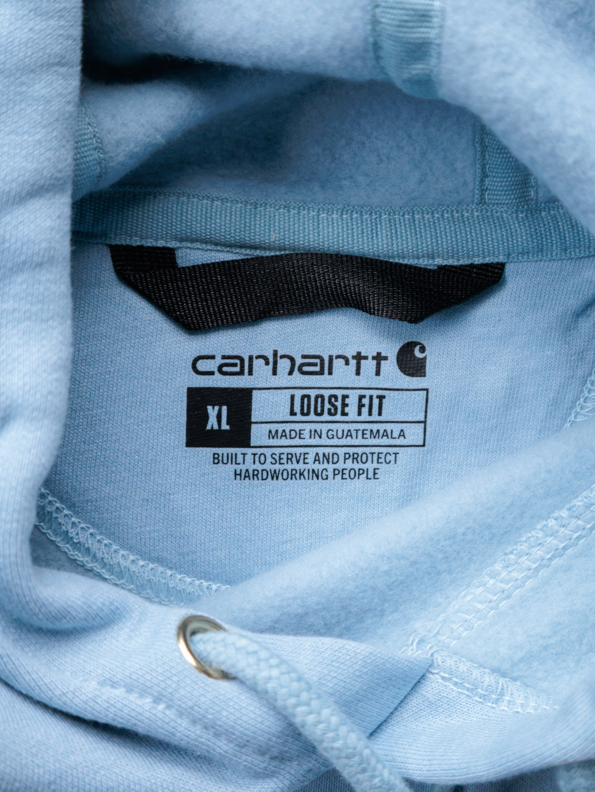 Vintage Blue Carhartt Hoodie (XL)