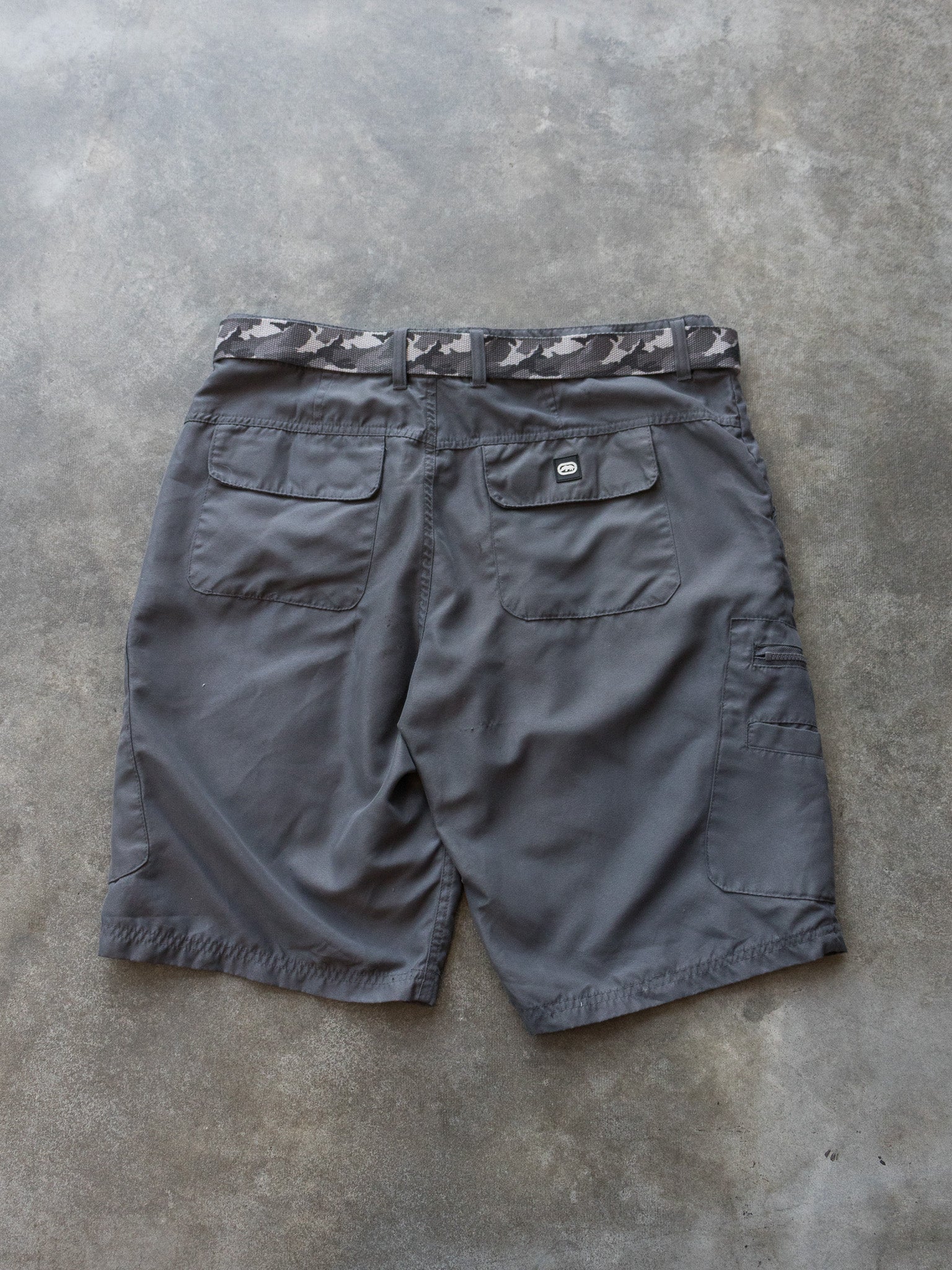 Vintage Grey Ecko Utility Shorts (W36)