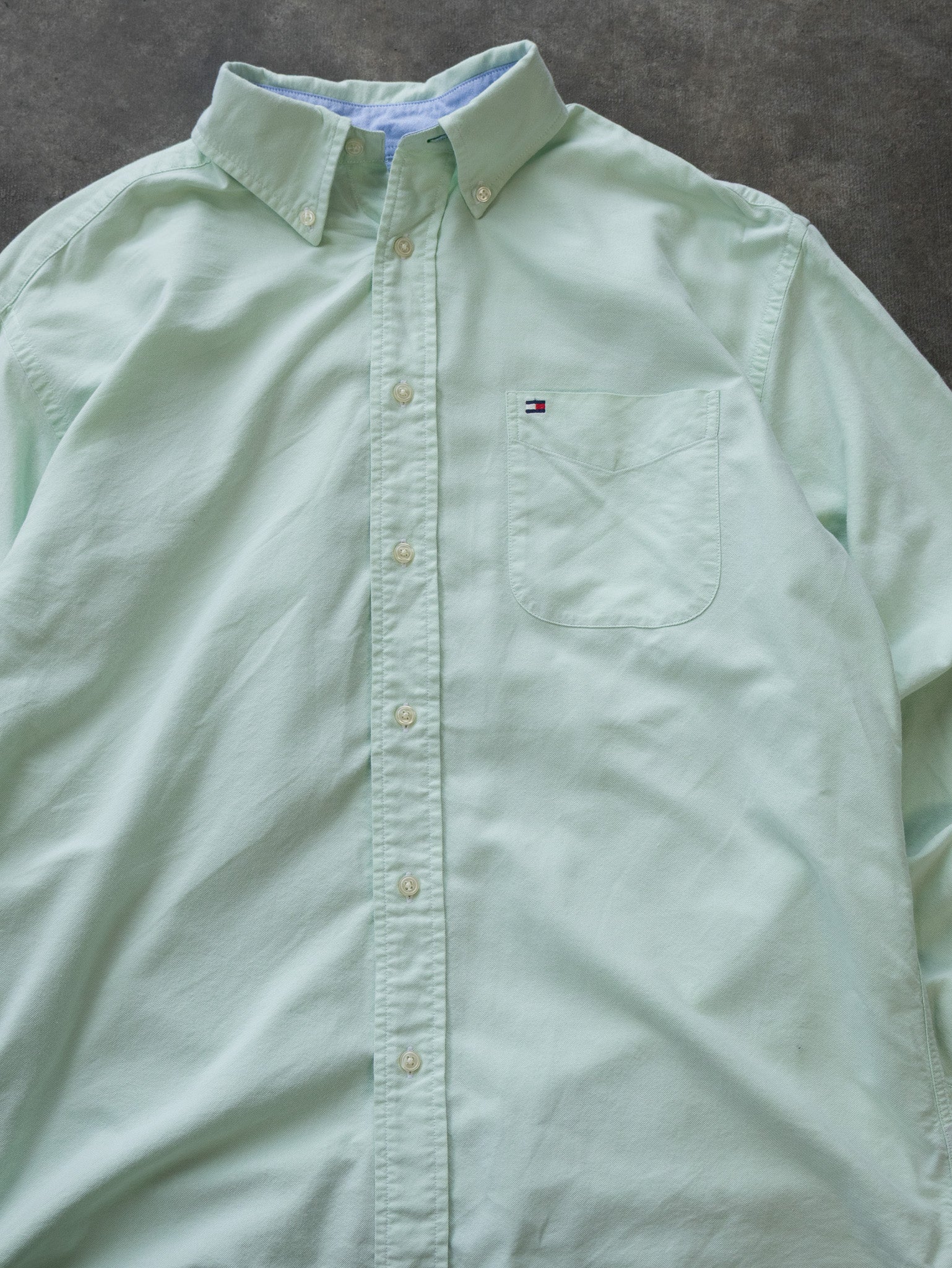 Vintage Green Tommy Hilfiger Shirt (M)