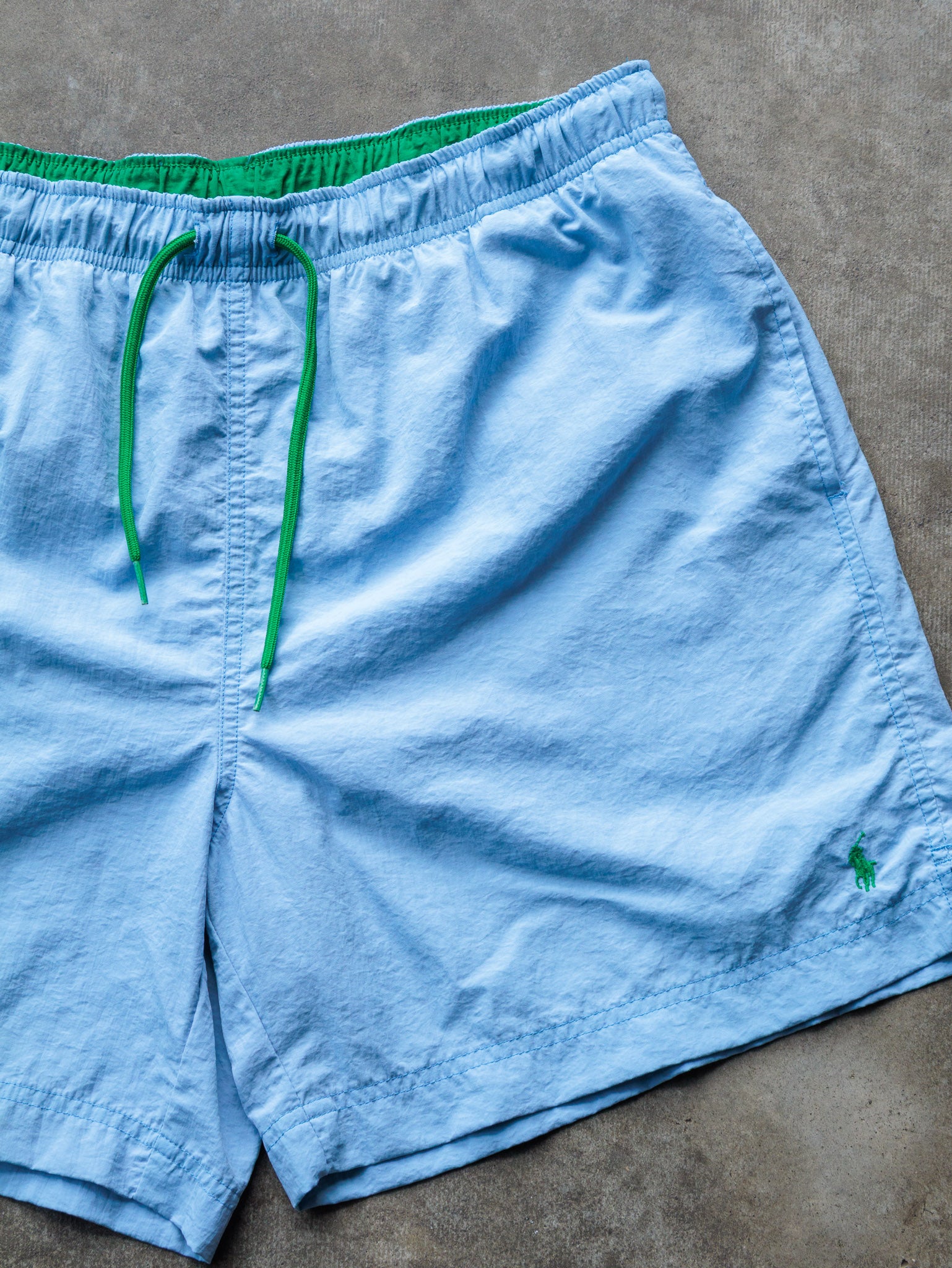 Vintage 90s Blue Polo Ralph Lauren Swim Shorts (M)
