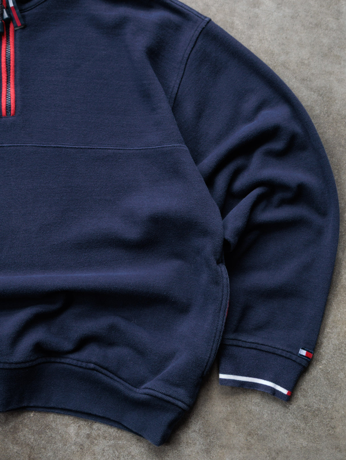 Vintage 90s Navy Tommy Hilfiger Golf Quarter Zip (L)
