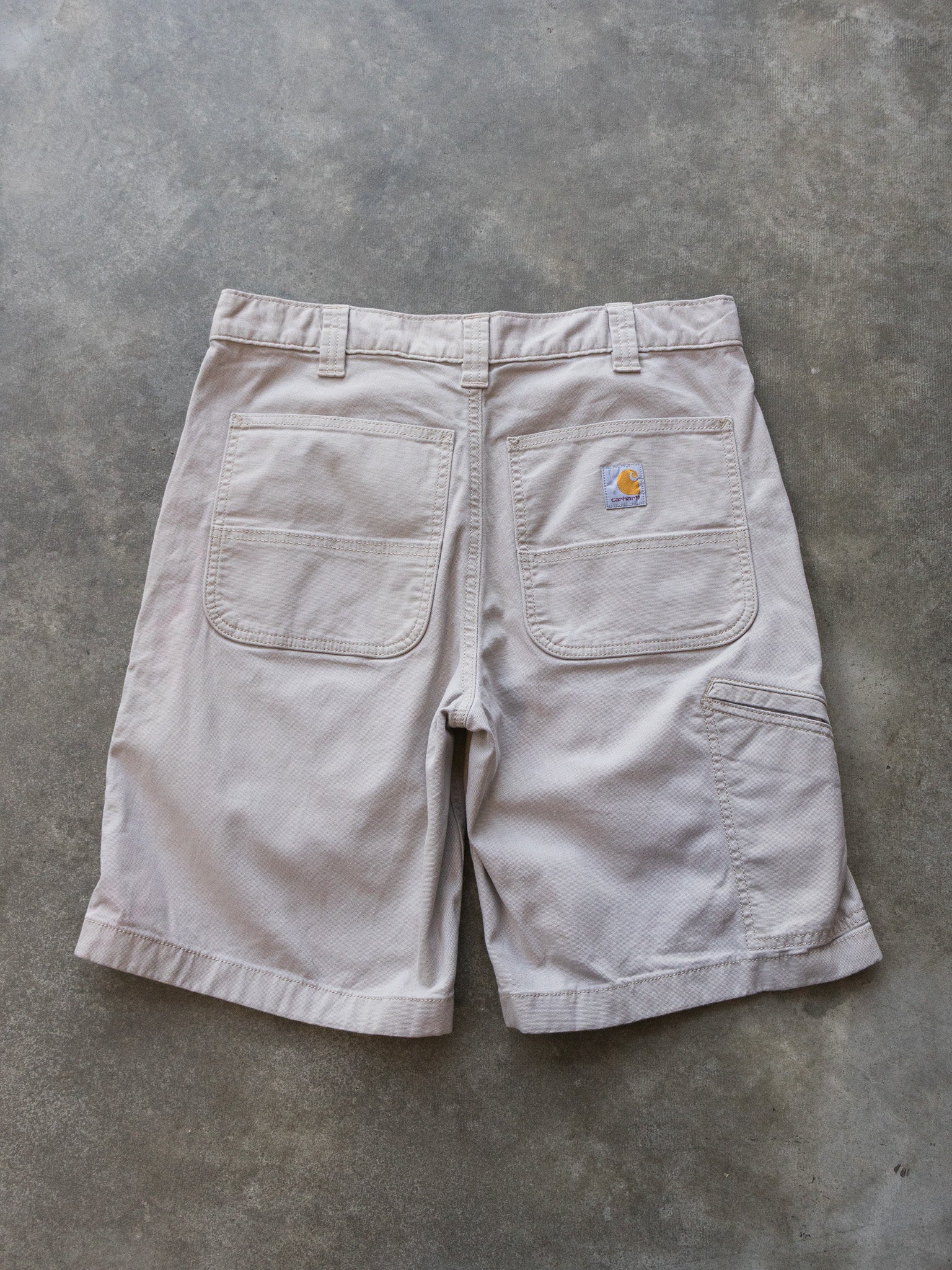 Vintage Beige Carhartt Work Shorts (W32)