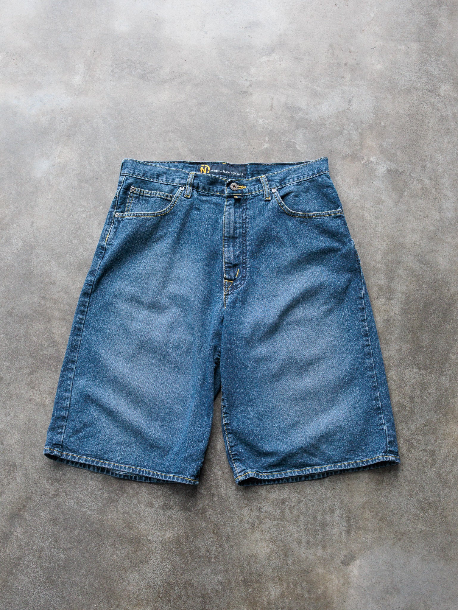 Vintage Nautica Jeans Co. Denim Carpenter Shorts (W32)