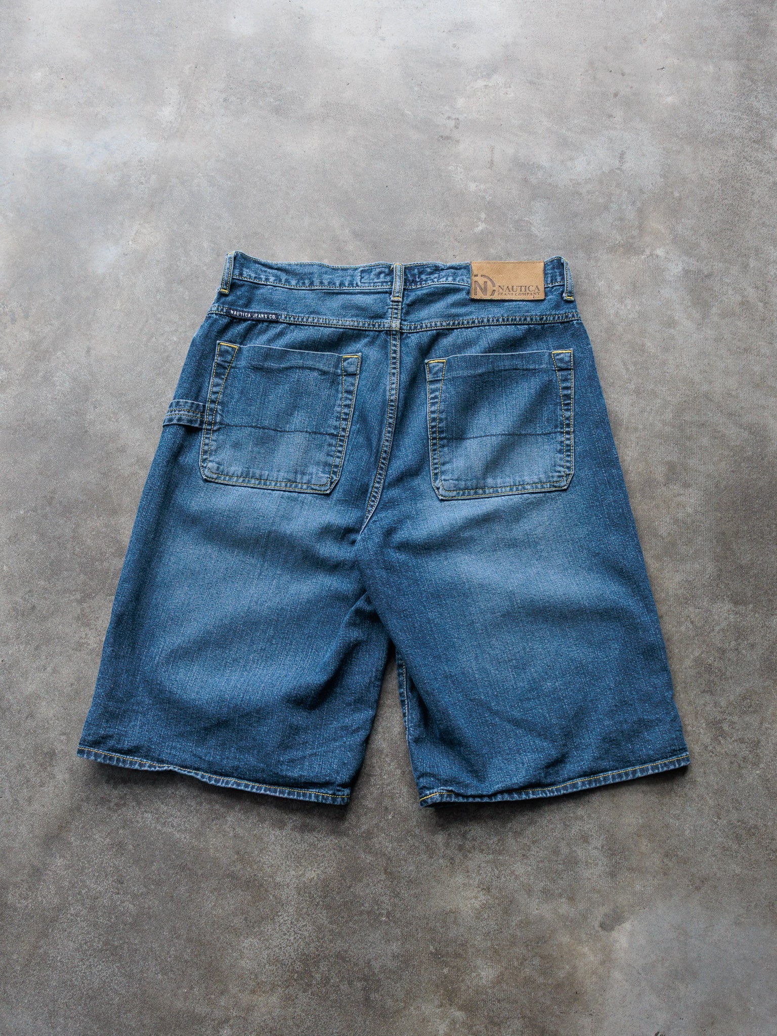 Vintage Nautica Jeans Co. Denim Carpenter Shorts (W32)
