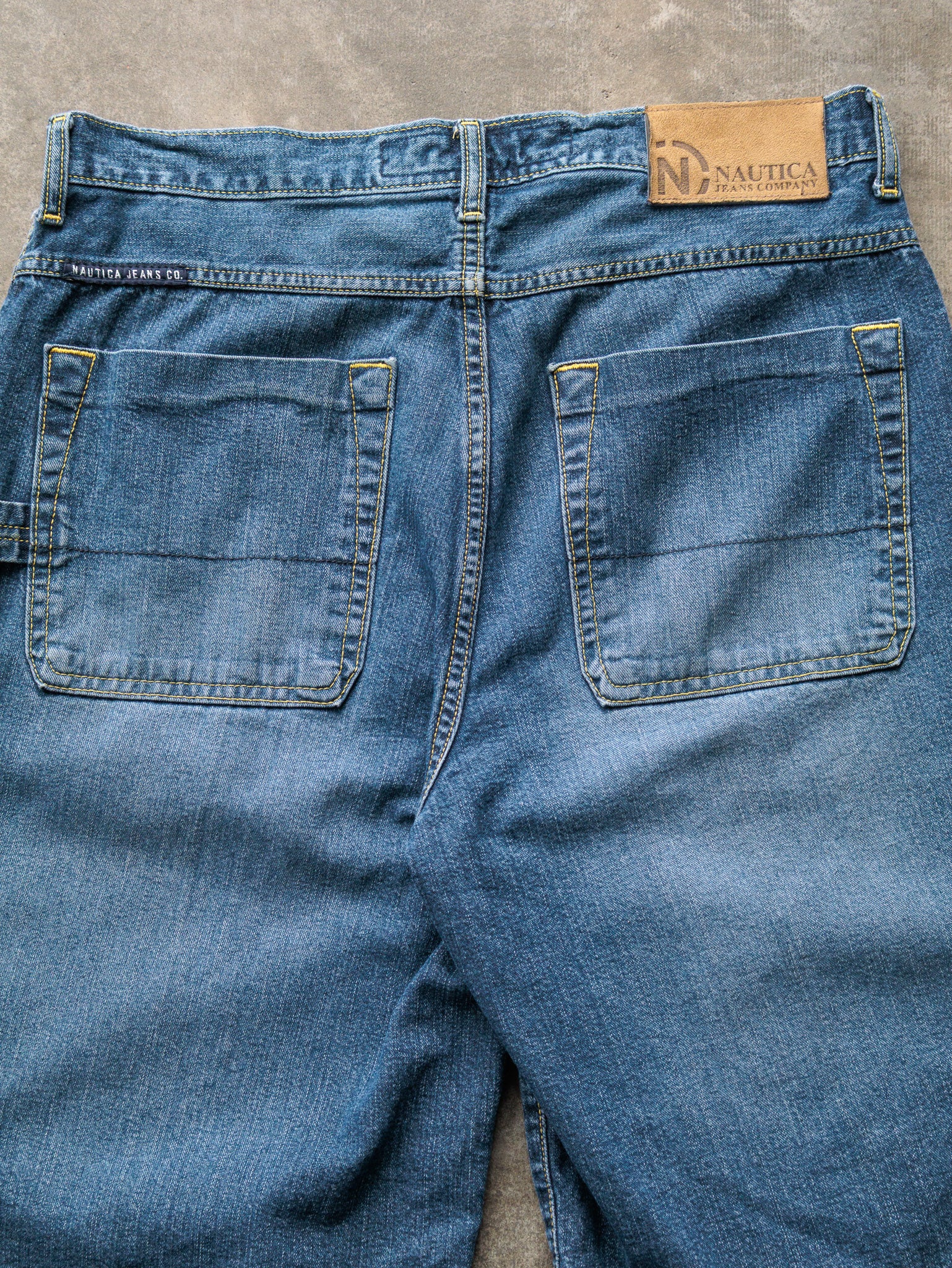 Vintage Nautica Jeans Co. Denim Carpenter Shorts (W32)