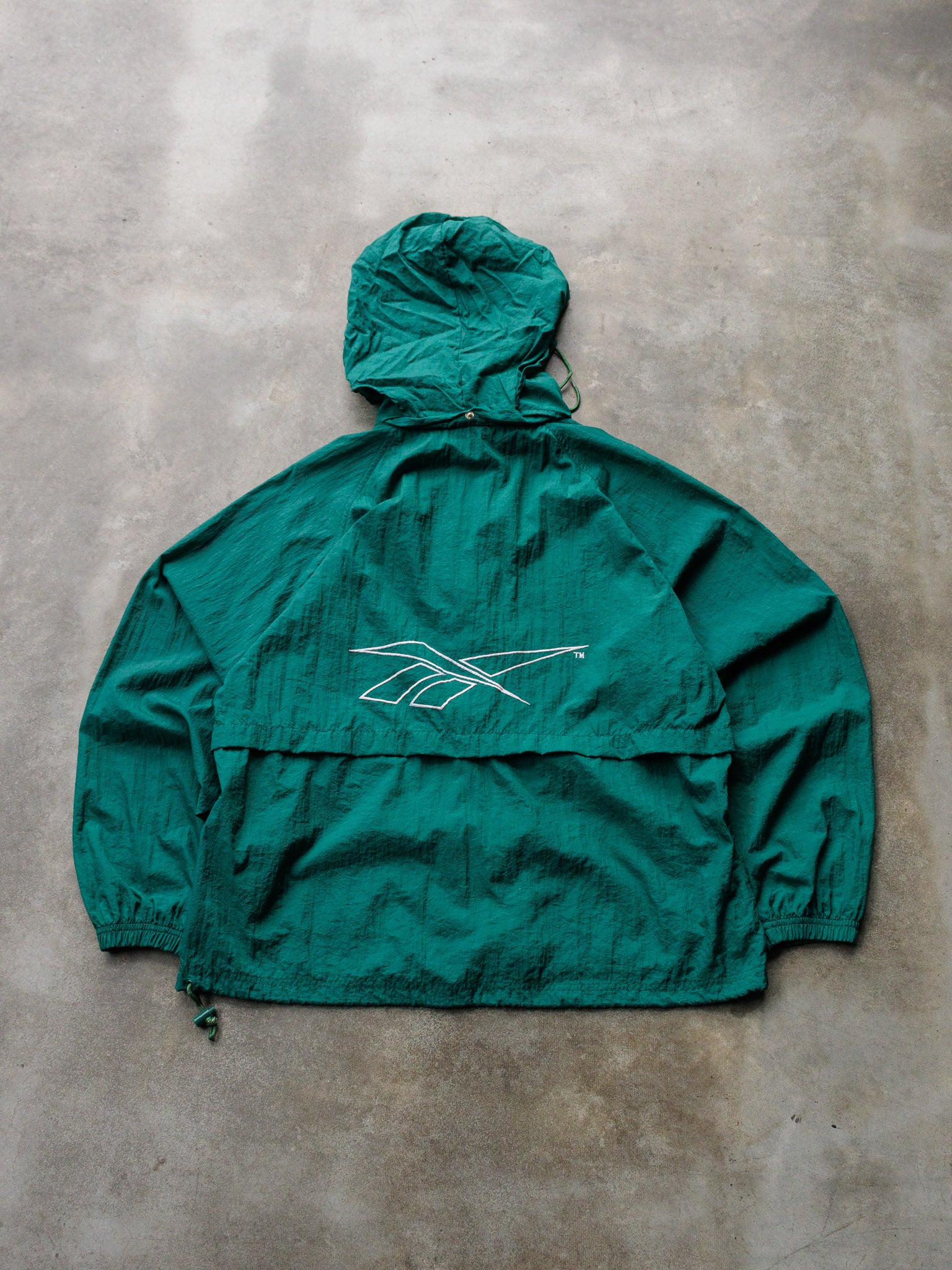 Vintage 90s Teal Reebok Windbreaker (L)