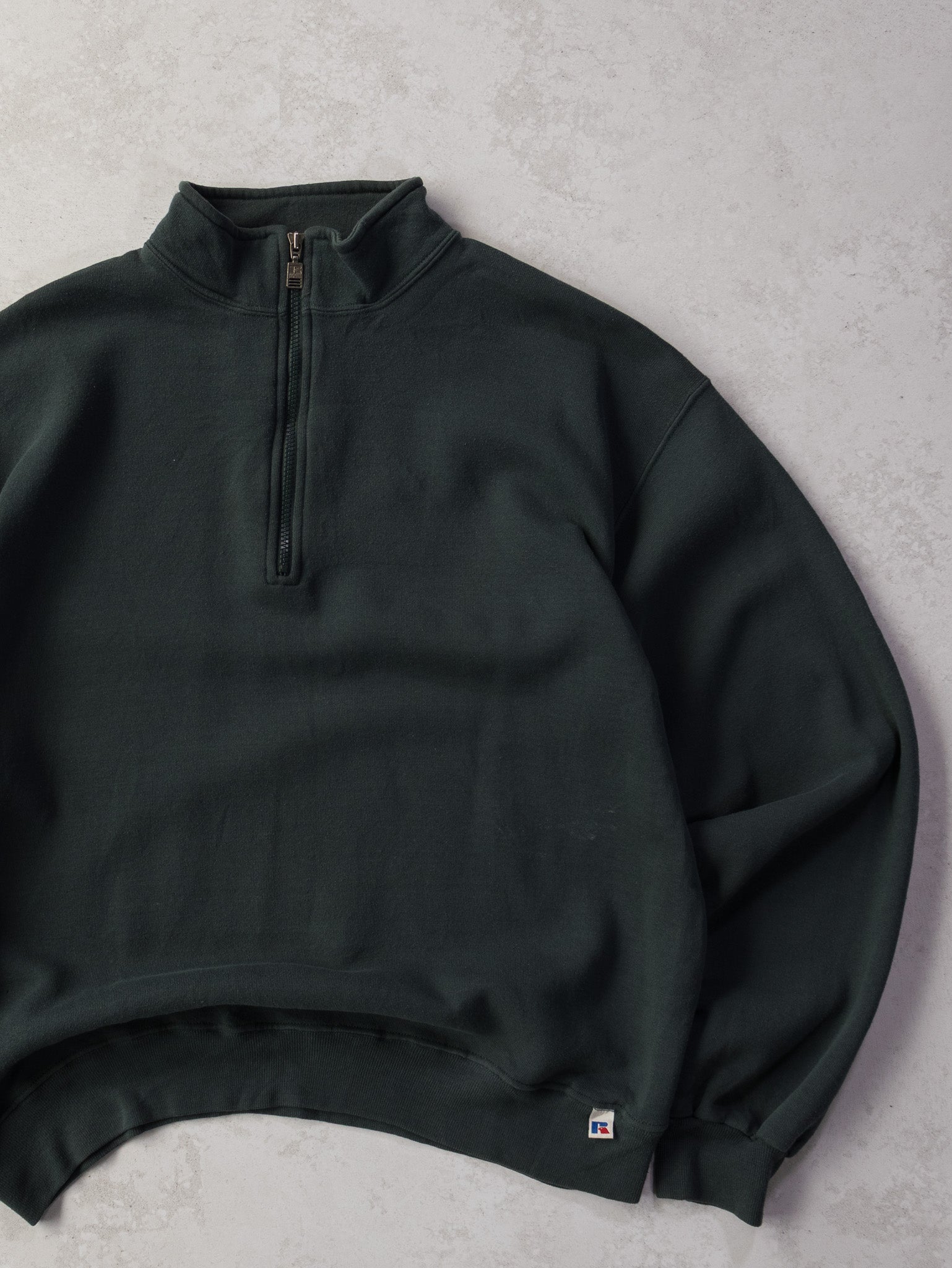 Vintage Russell Teal Quarter Zip (XL)