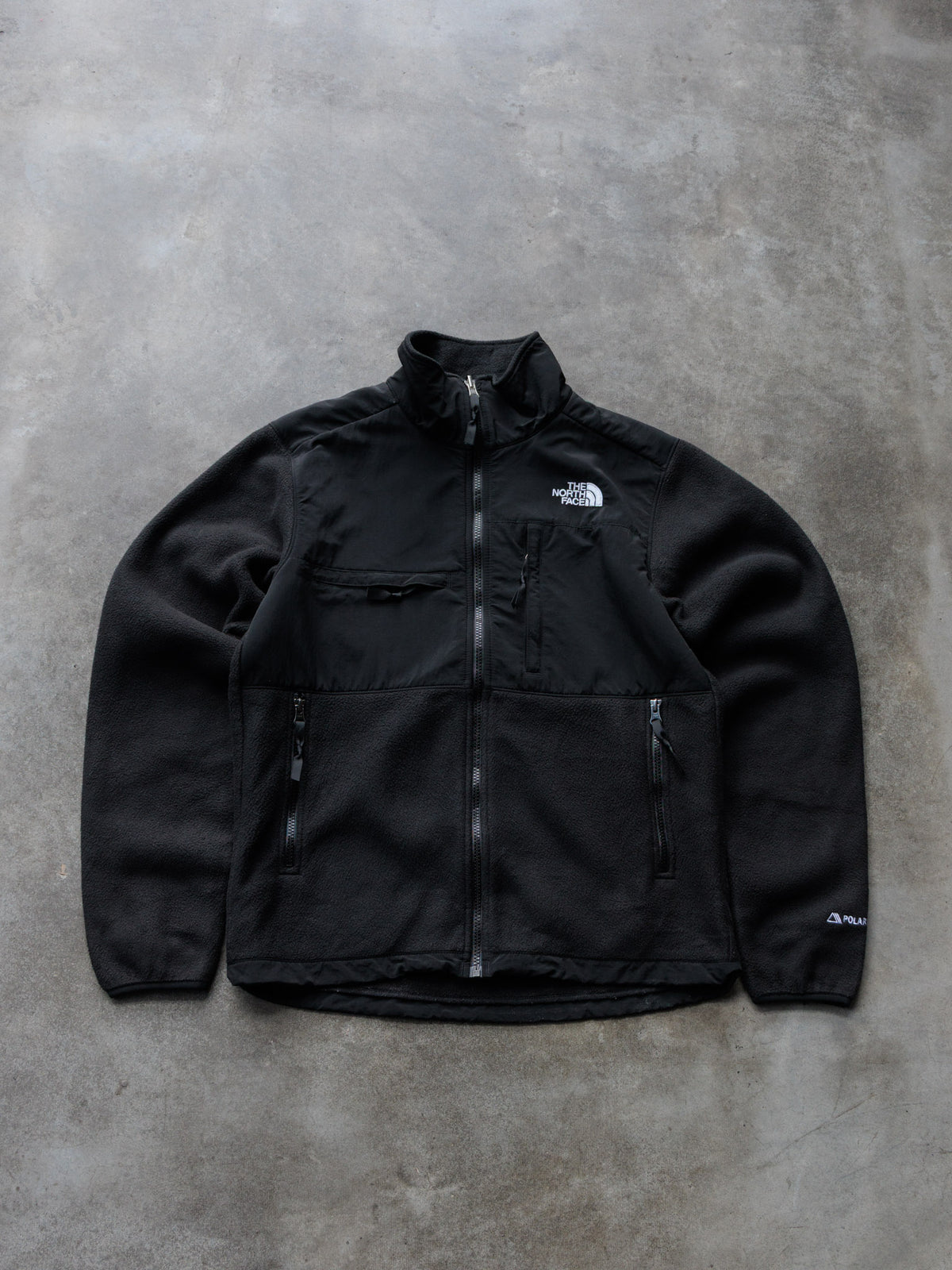 Vintage Black The North Face Fleece Jacket (S)