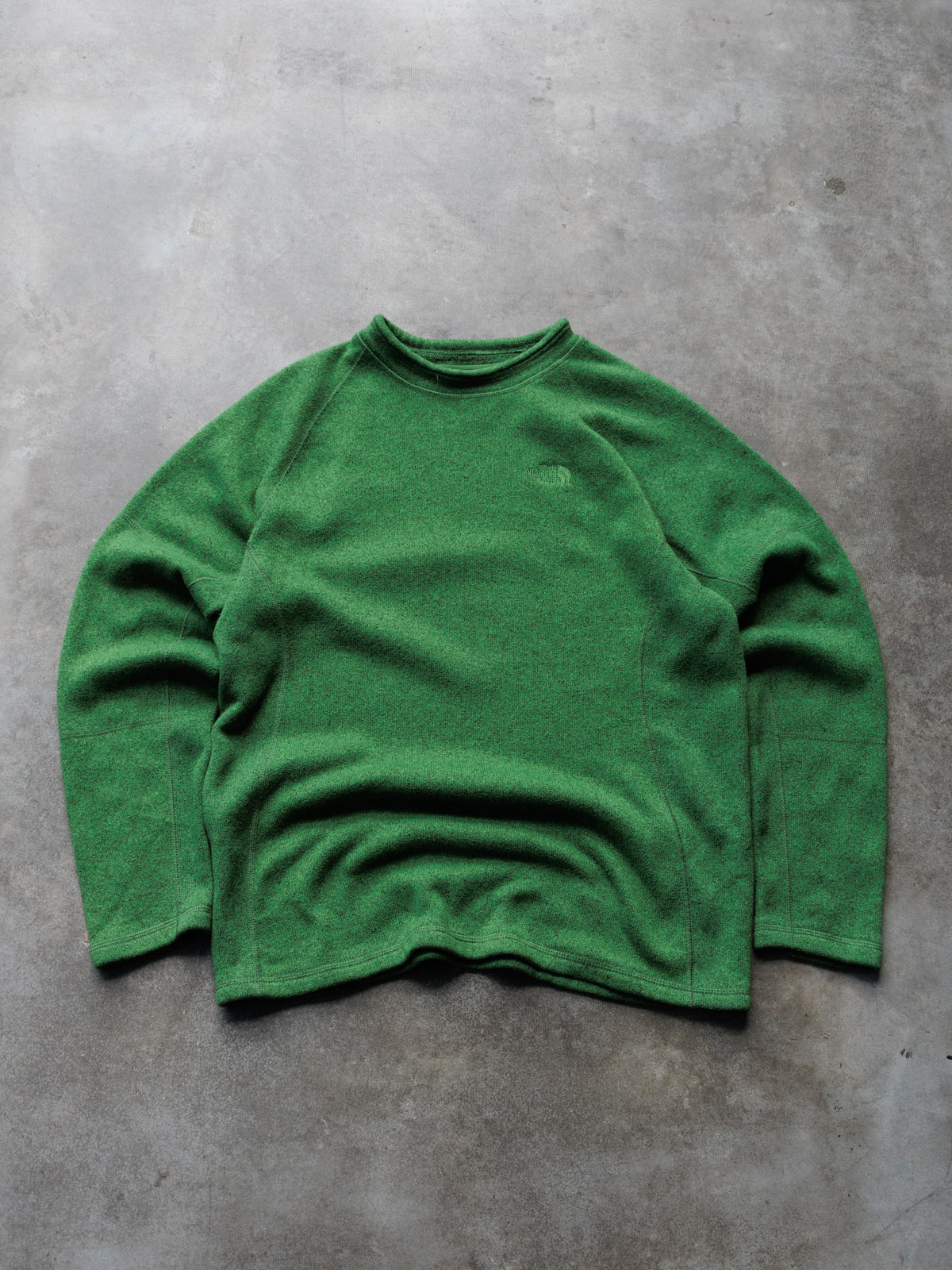 Vintage Green The North Face Fleece Sweatshirt (M)