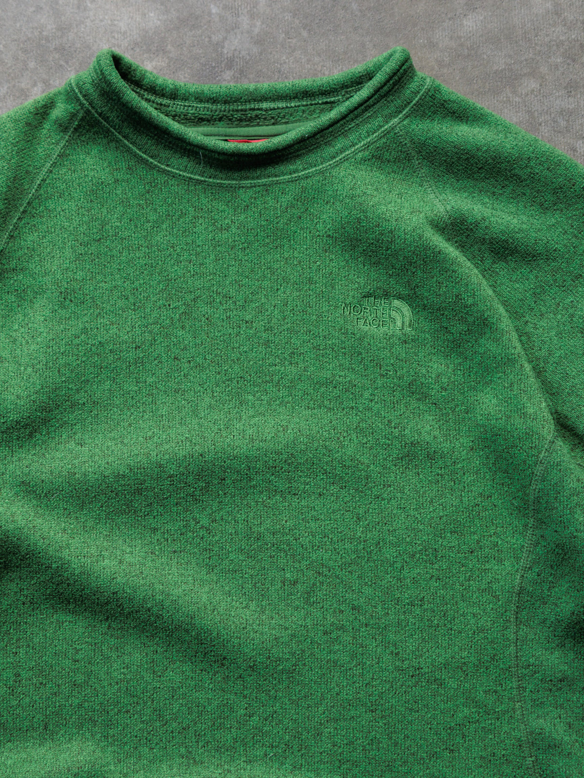 Vintage Green The North Face Fleece Sweatshirt (M)
