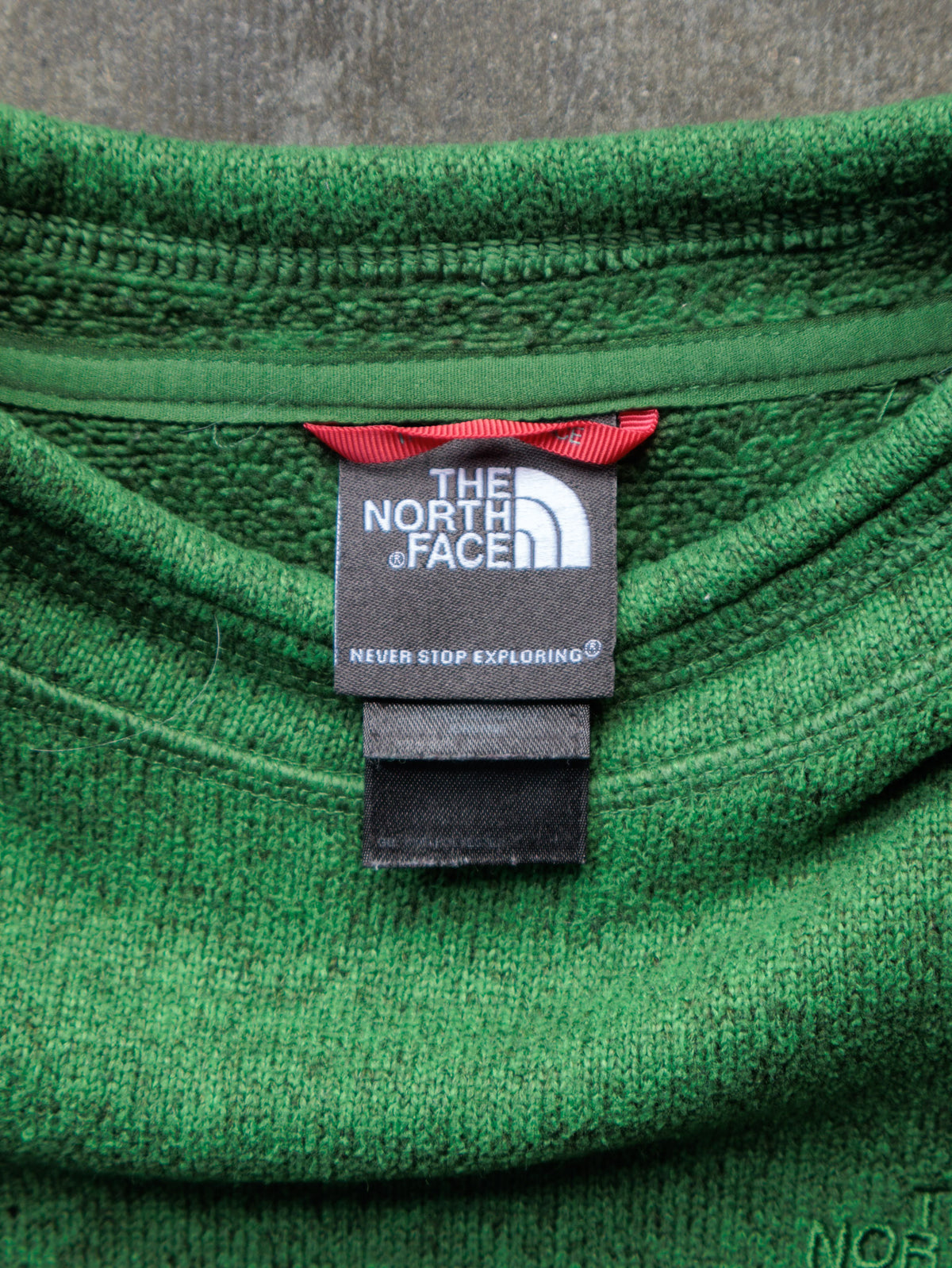 Vintage Green The North Face Fleece Sweatshirt (M)