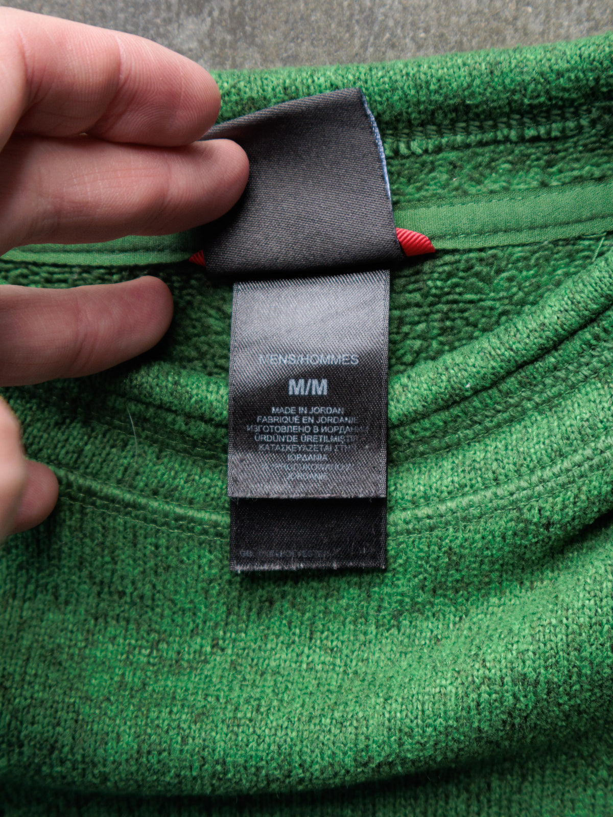Vintage Green The North Face Fleece Sweatshirt (M)