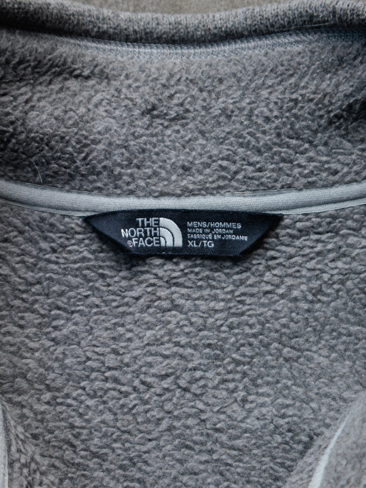 Vintage Grey The North Face Fleece Quarter Zip (XL)
