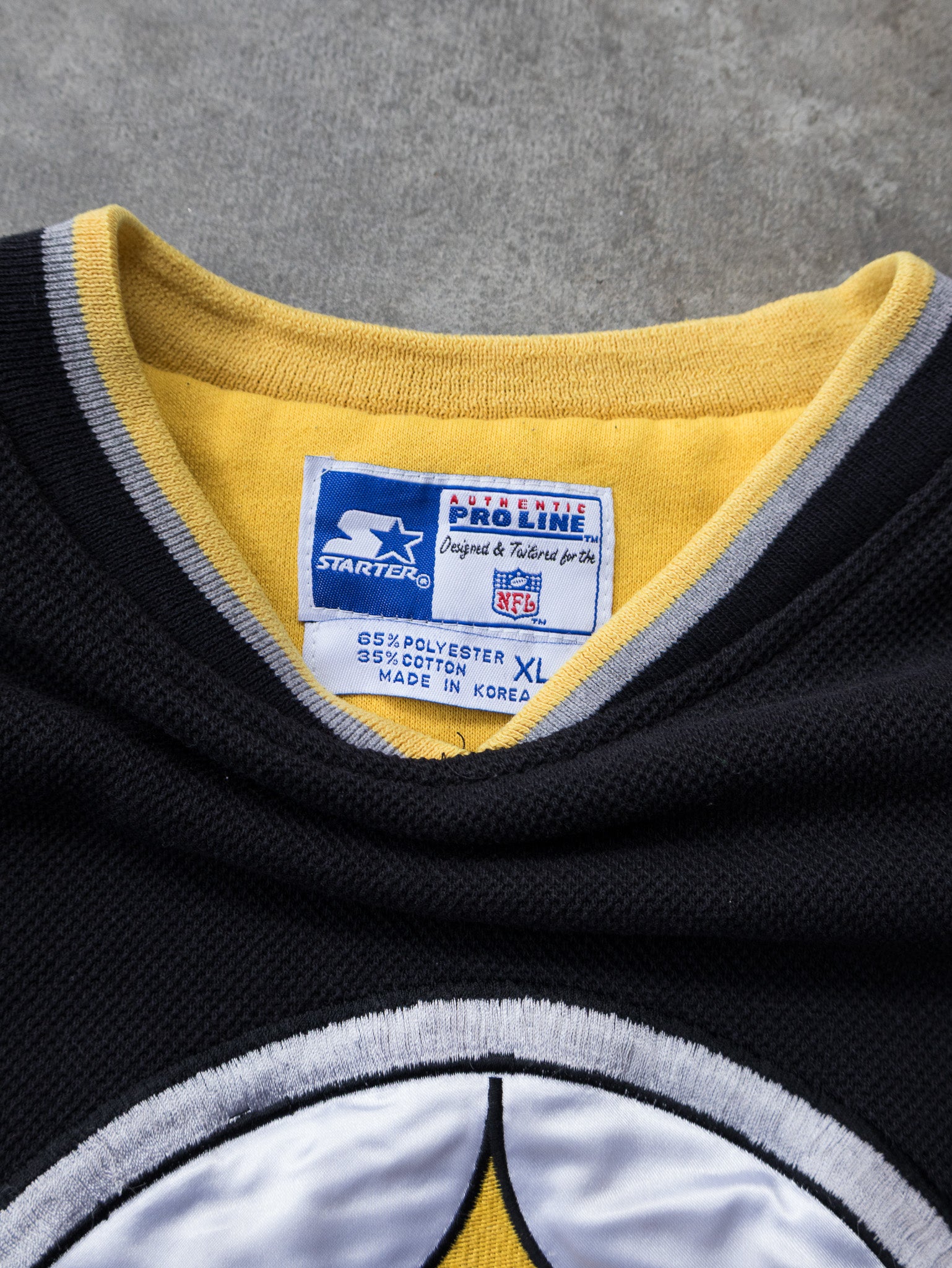 Vintage Pittsburgh Steelers Waffle Knit Sweatshirt (XL)