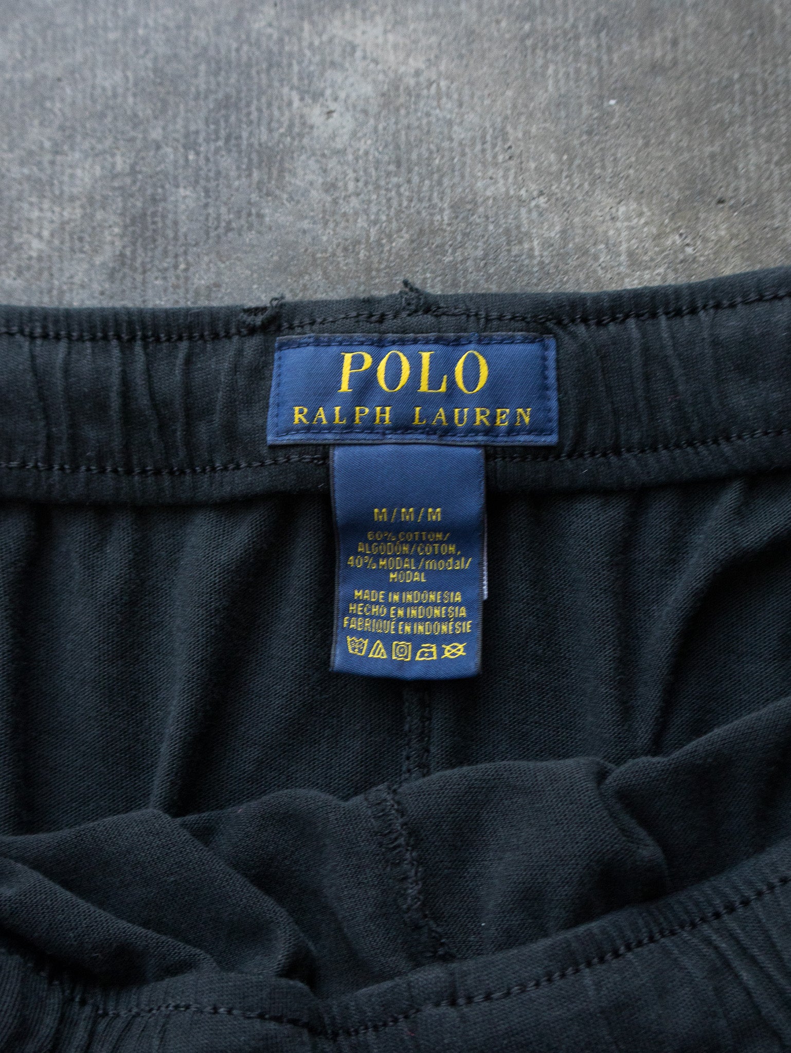 Vintage Black Polo Ralph Lauren Shorts (M)