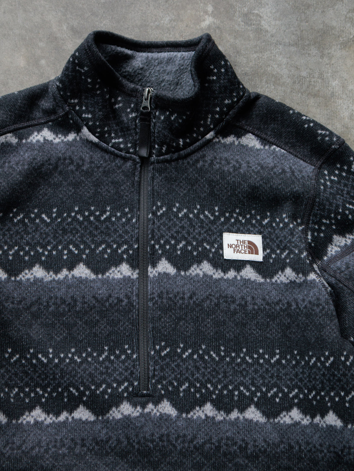 Vintage Black The North Face Fleece Quarter Zip (S)