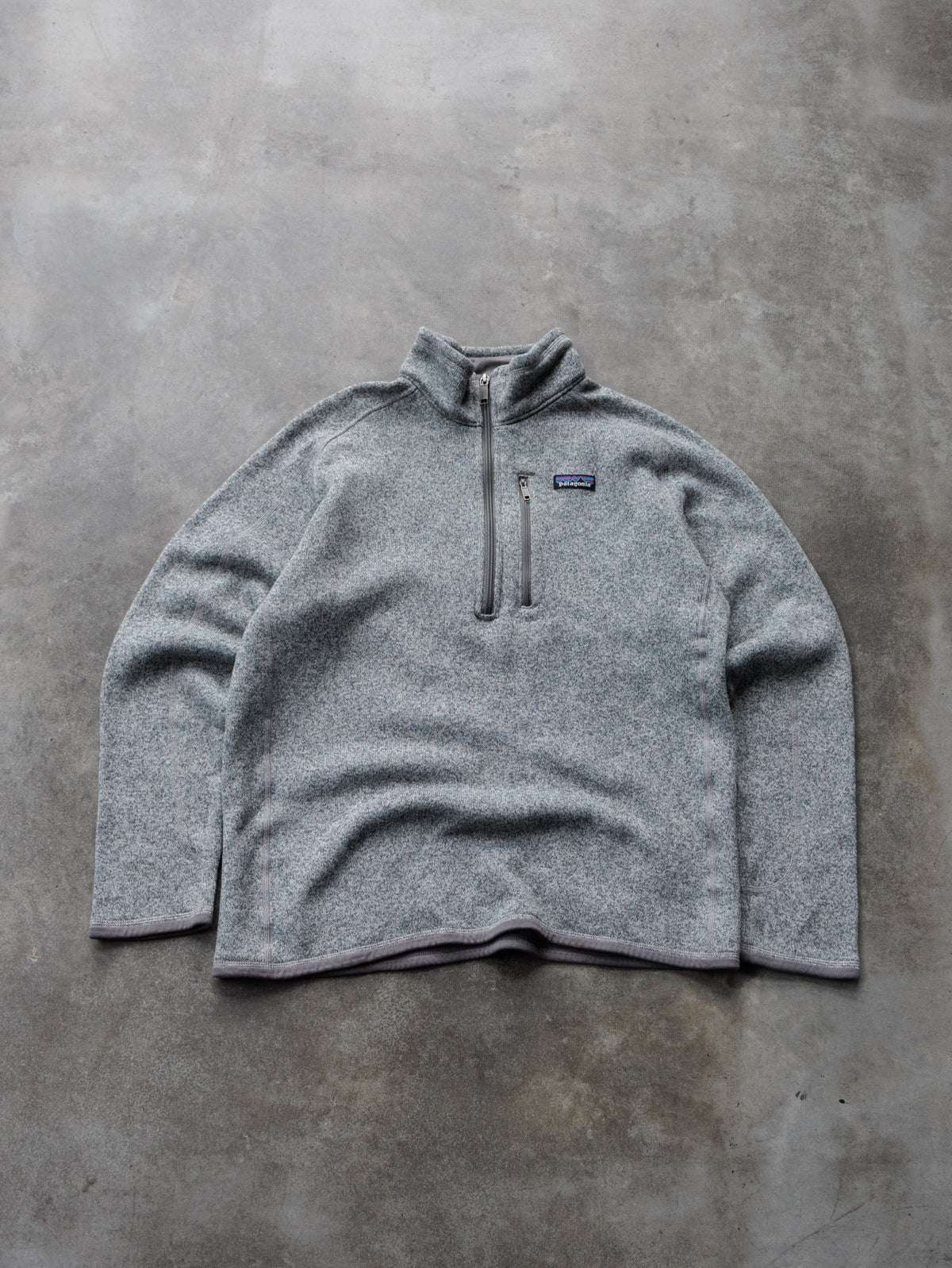 Vintage Grey Patagonia Knit Quarter Zip (L)