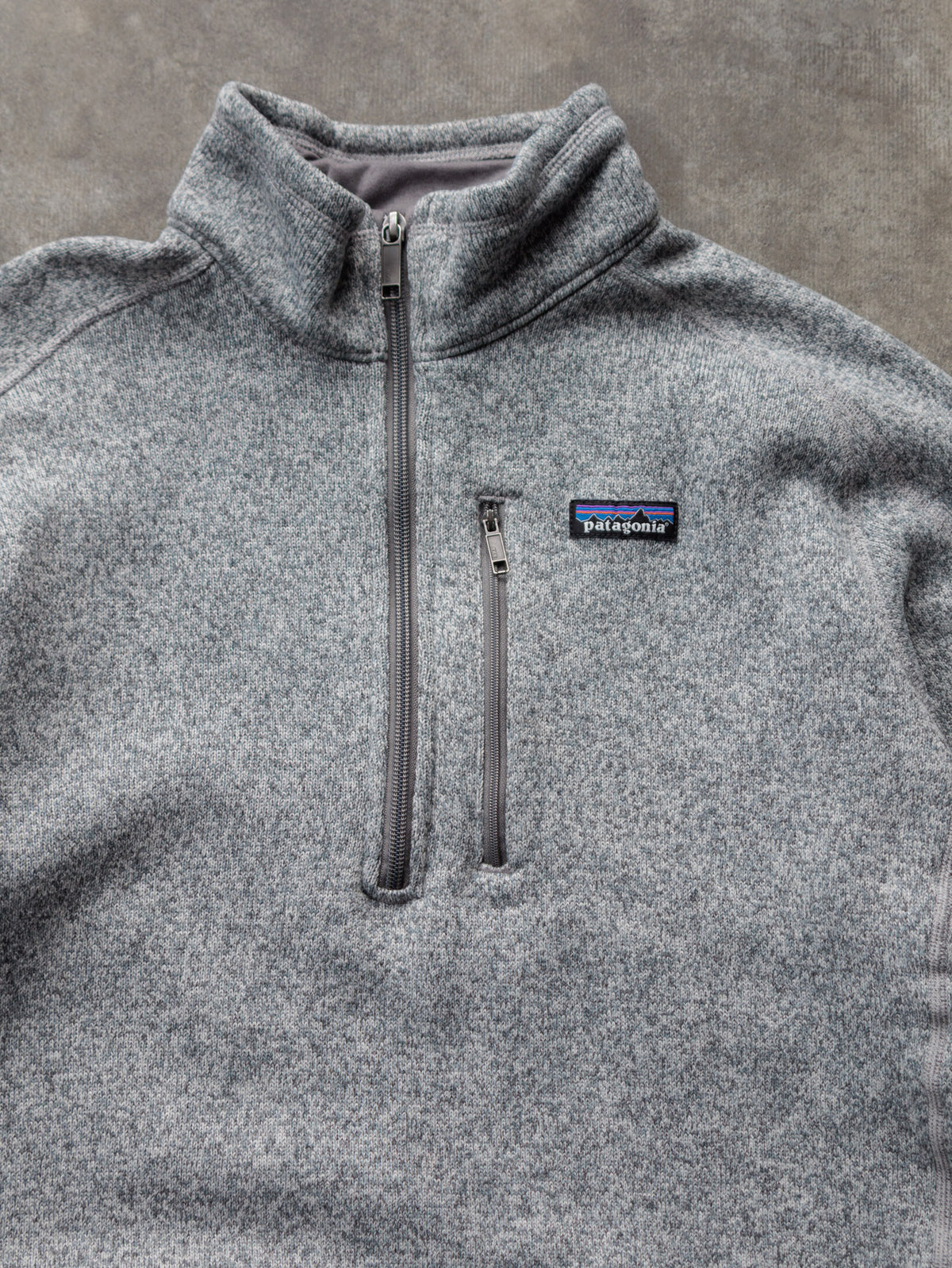Vintage Grey Patagonia Knit Quarter Zip (L)