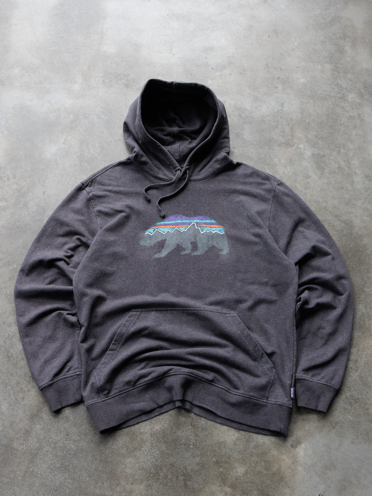 Black Patagonia Bear Hoodie (M)