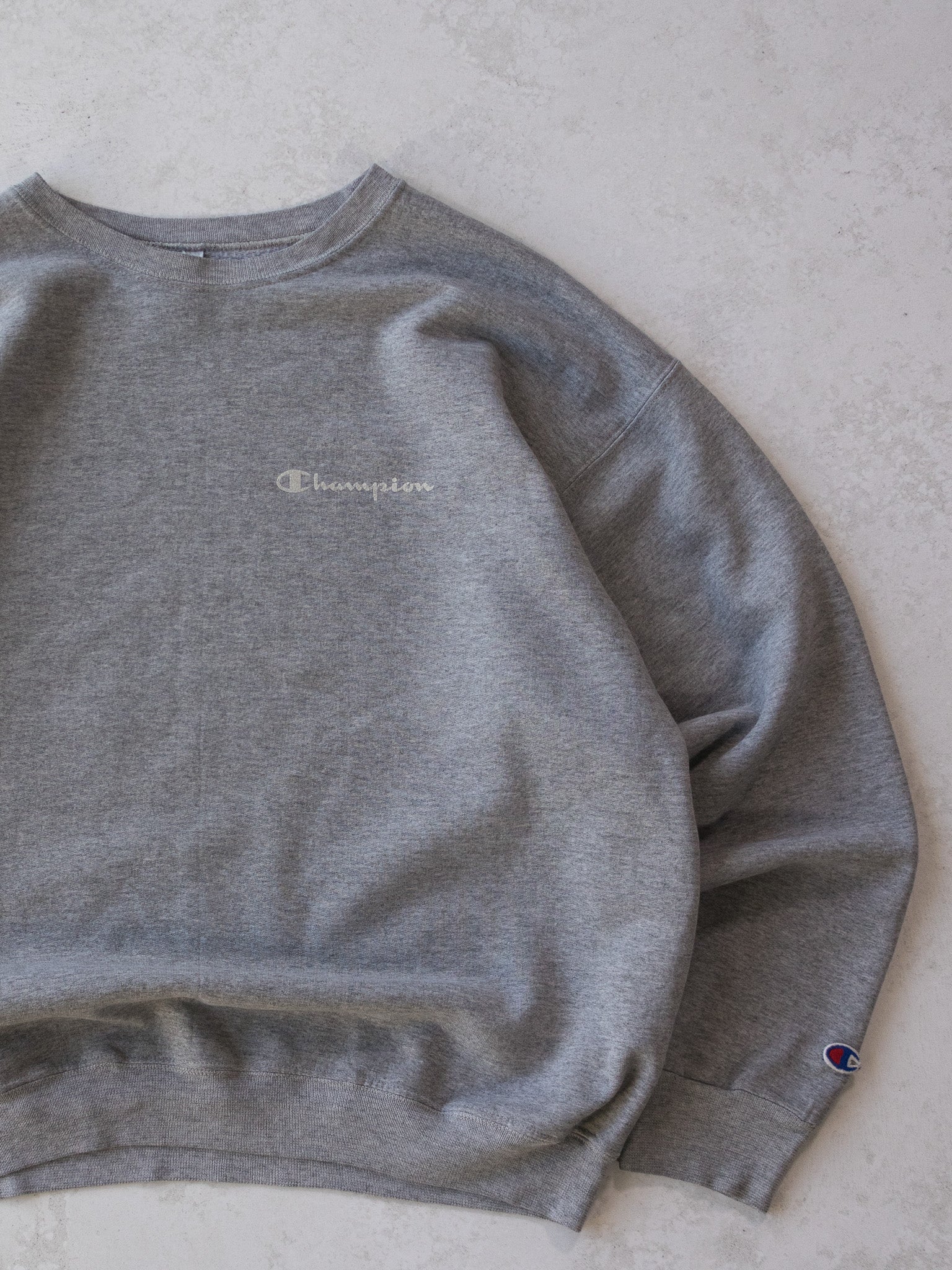 Vintage '90s Champion Grey Sweatshirt (L)