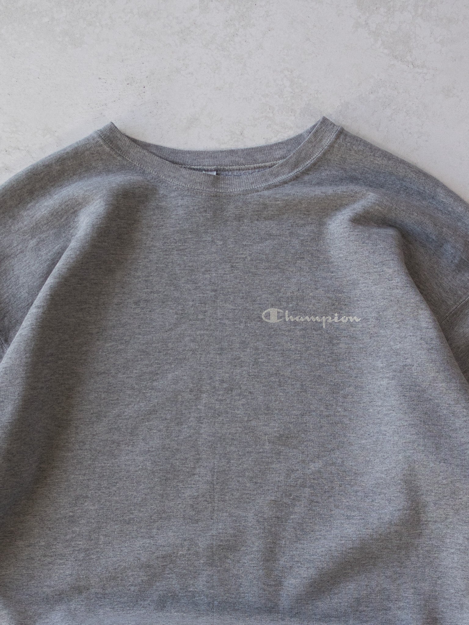 Vintage '90s Champion Grey Sweatshirt (L)