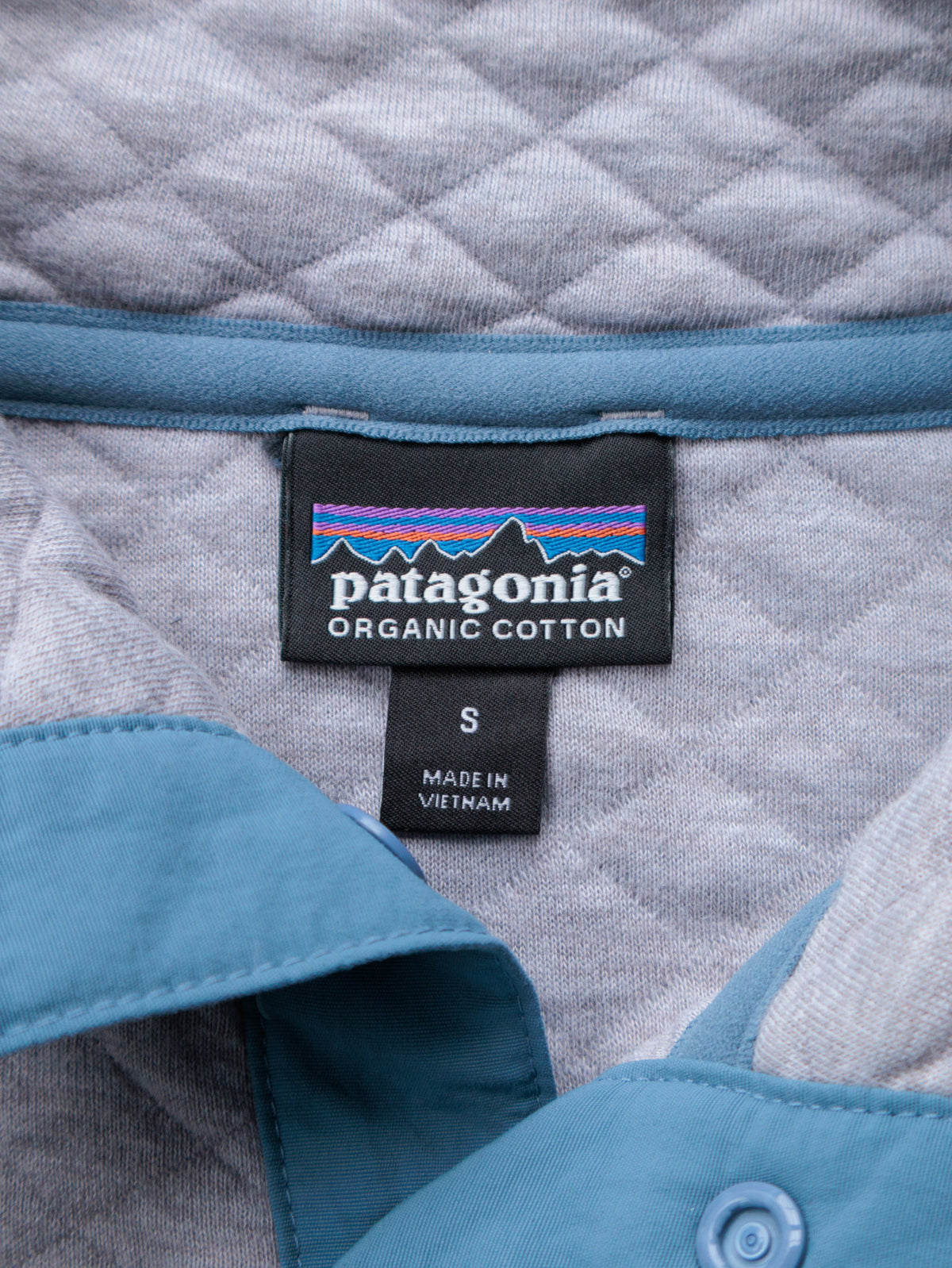Vintage Grey Patagonia Quilted Sweatshirt (S)