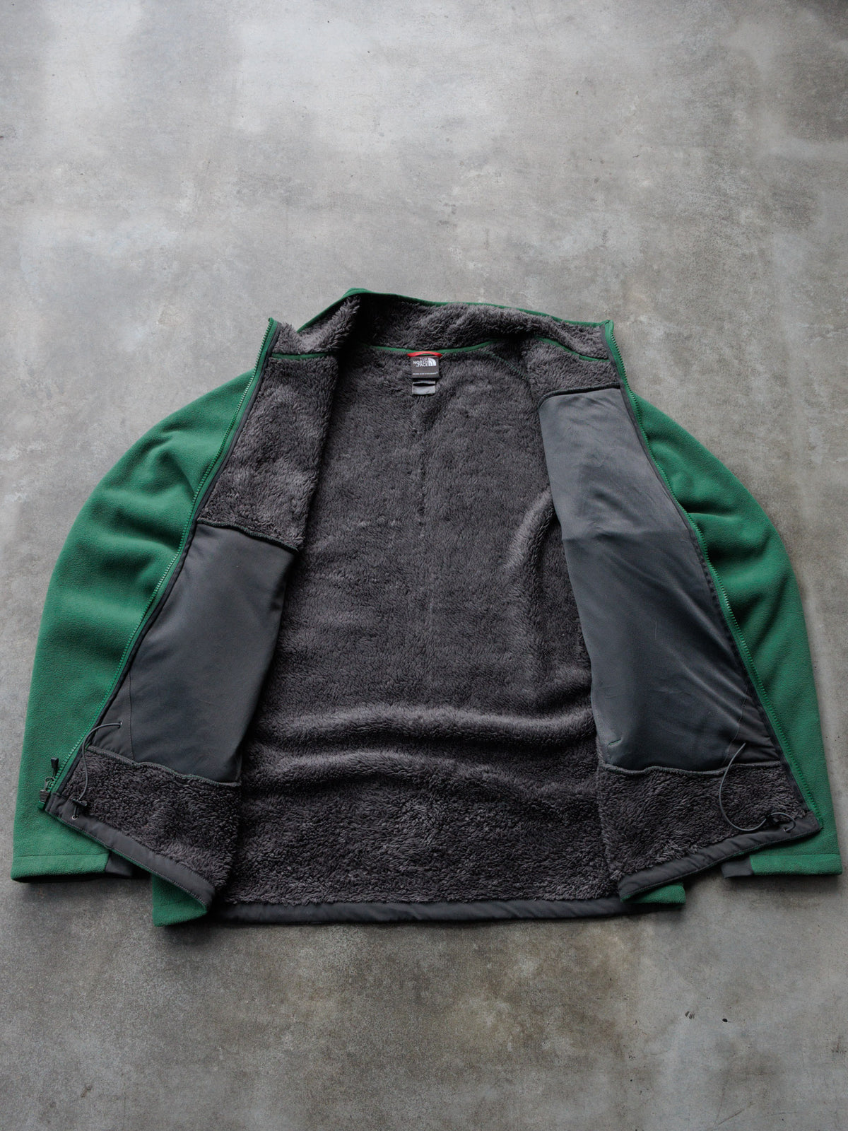 Vintage Green The North Face Fleece Jacket (XL)