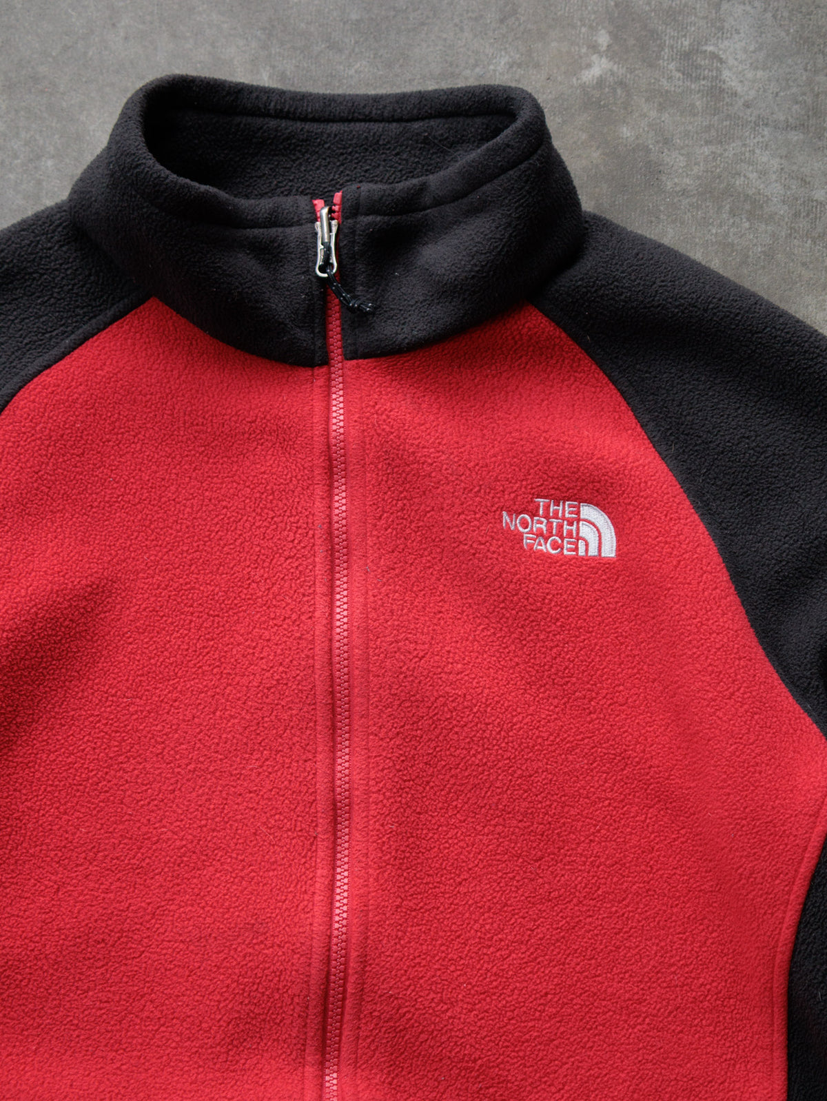 Vintage 90s Black The North Face Colourblock Fleece Jacket (XL)